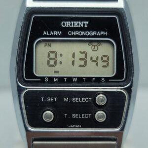 Orient Quartz G 810305-40 CA Alarm Chronograph Digital Vintage Men’s Watch