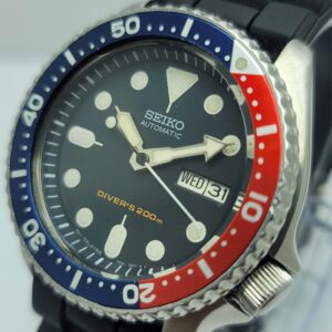 Seiko 7S26-0028 Diver Pepsi Bezel Malaysia Movt Day/Date Automatic Men’s Watch