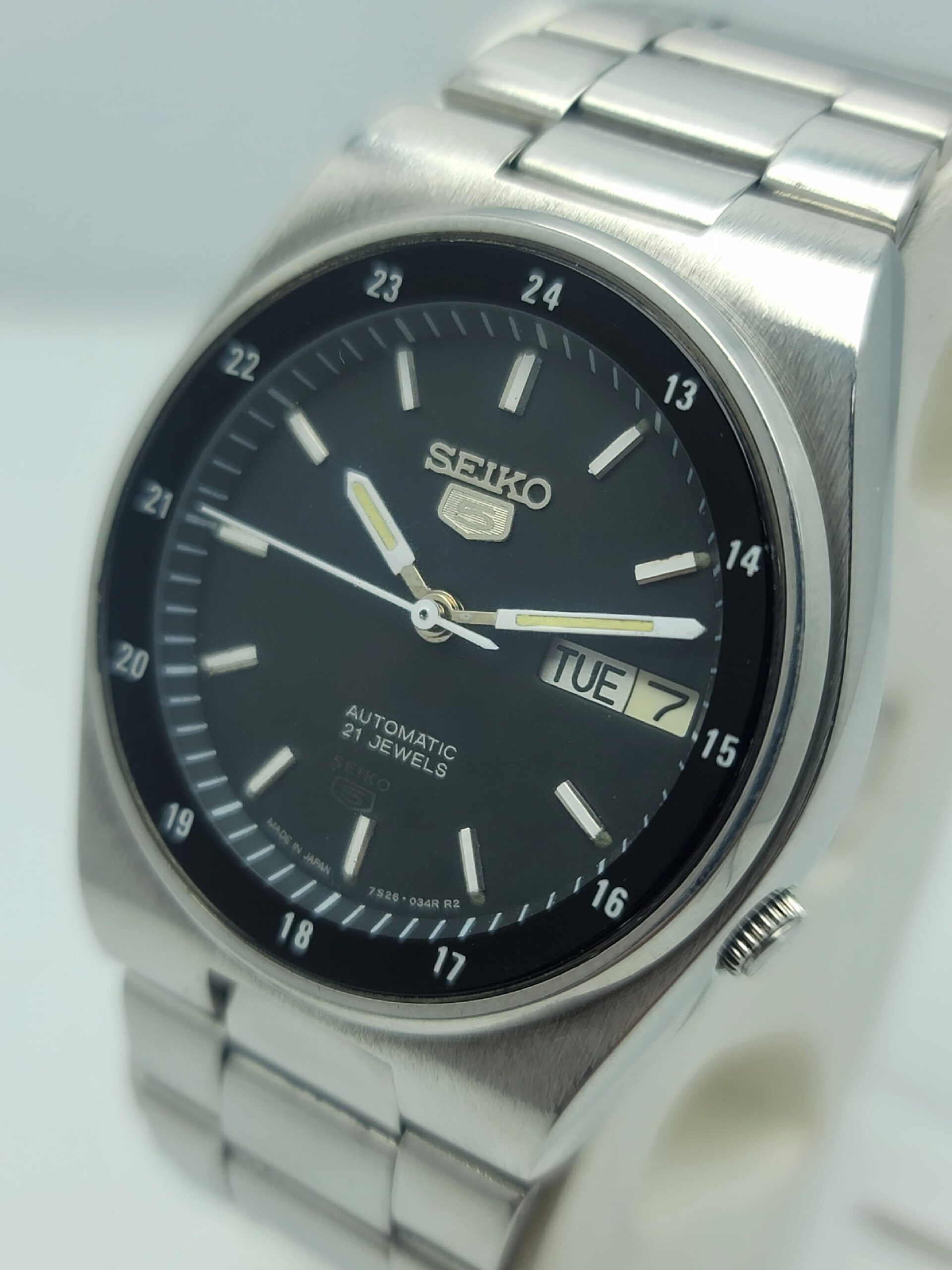 Seiko 5 7S26-3160 Railway Time Automatic Day/Date Vintage Men's Watch Seiko 5 7S26-3160 Railway Time Automatic Day/Date Vintage Men's Watch