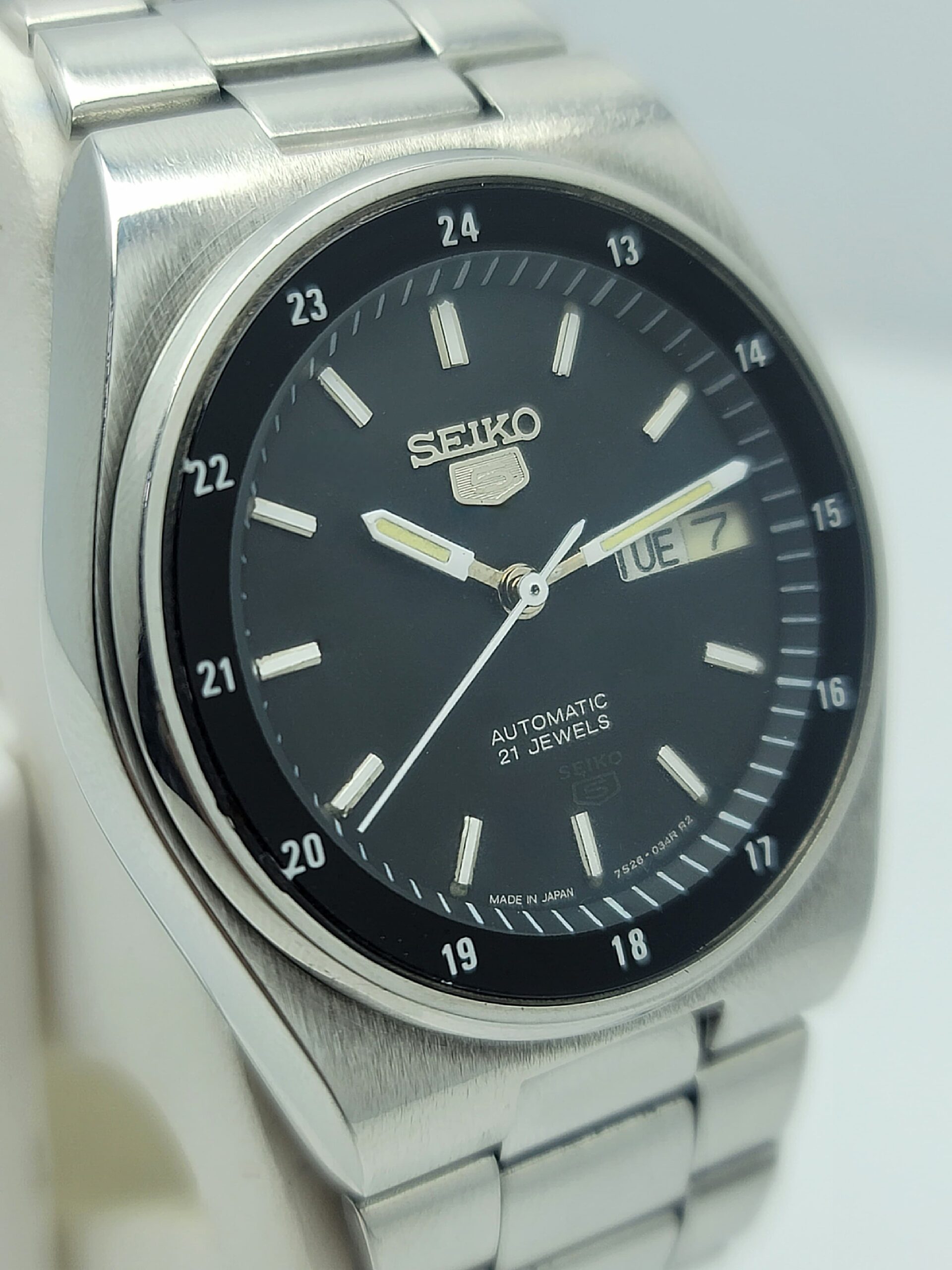 Seiko 5 7S26-3160 Railway Time Automatic Day/Date Vintage Men's Watch Seiko 5 7S26-3160 Railway Time Automatic Day/Date Vintage Men's Watch