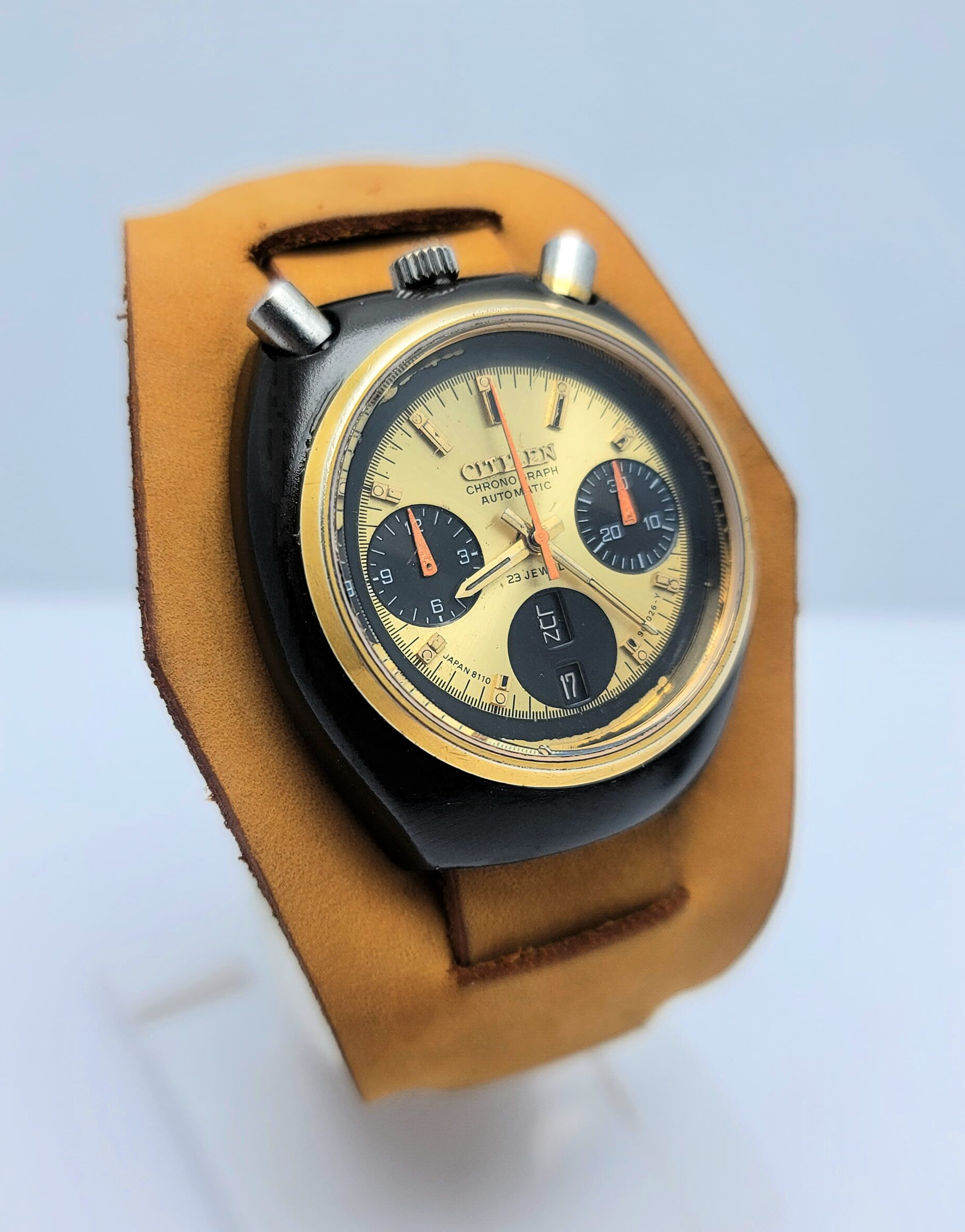 CITIZEN BULLHEAD 67-9143 CHRONOGRAPH AUTOMATIC 8110A VINTAGE MEN’S WATCH CITIZEN BULLHEAD 67-9143 CHRONOGRAPH AUTOMATIC 8110A VINTAGE MEN’S WATCH