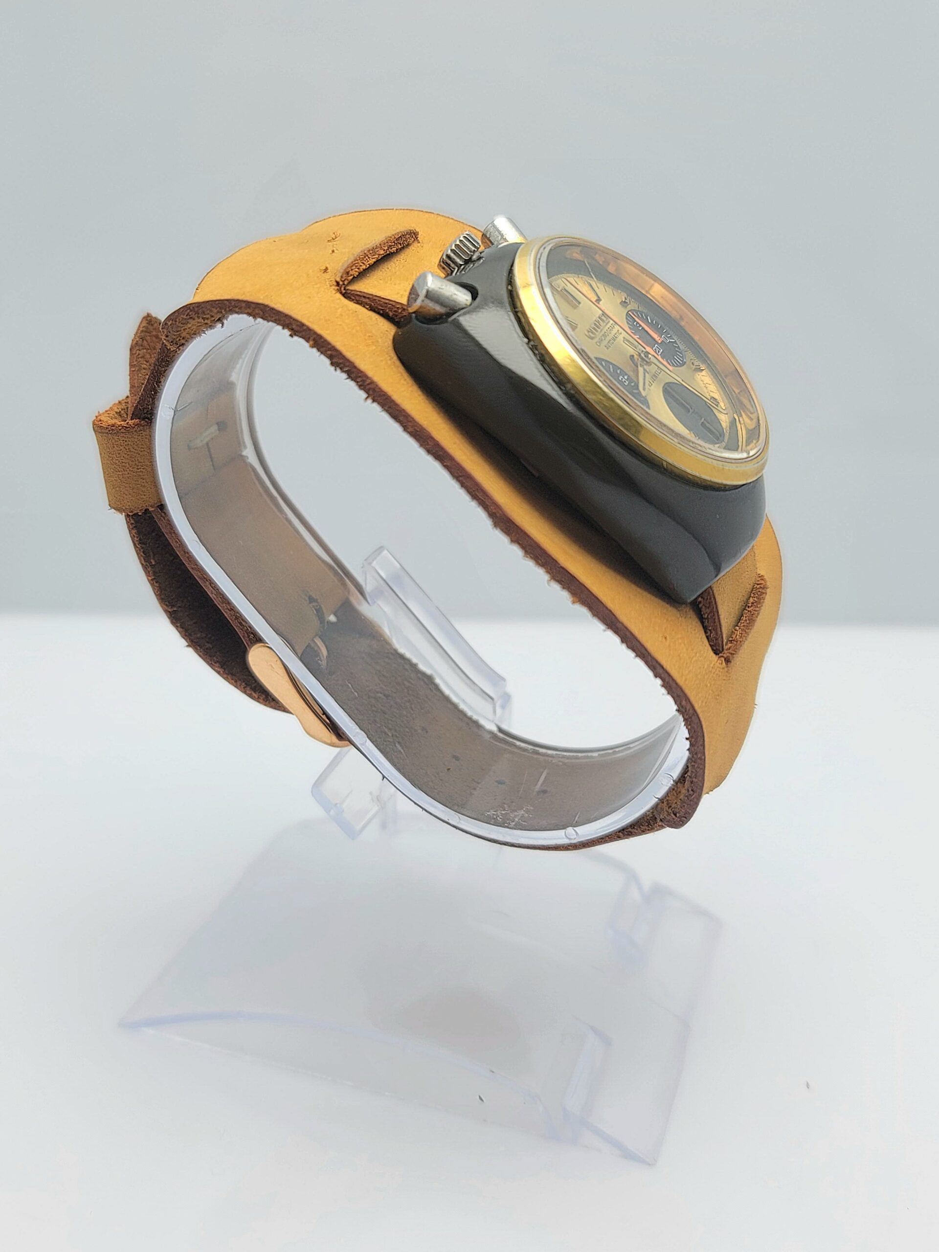 Citizen BullHead 67-9143 Chronograph Automatic 8110A Vintage Men's Watch Citizen BullHead 67-9143 Chronograph Automatic 8110A Vintage Men's Watch