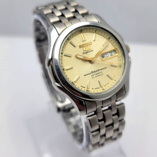 Seiko 5 Superior 7S36-0030 Day/Date Automatic Vintage Men's Watch