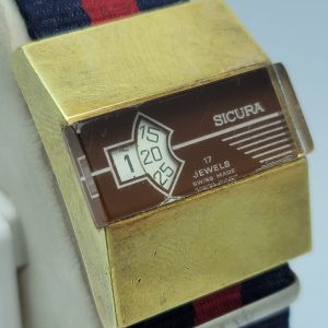 Sicura Jump hour Manual Winding Digital Vintage Unisex Watch