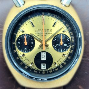 Citizen BullHead 67-9020 Chronograph Automatic 8110A Vintage Men’s Watch