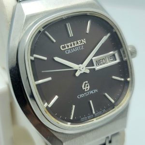Citizen Quartz Crystron 60-0636 Day/Date Vintage Men’s Watch