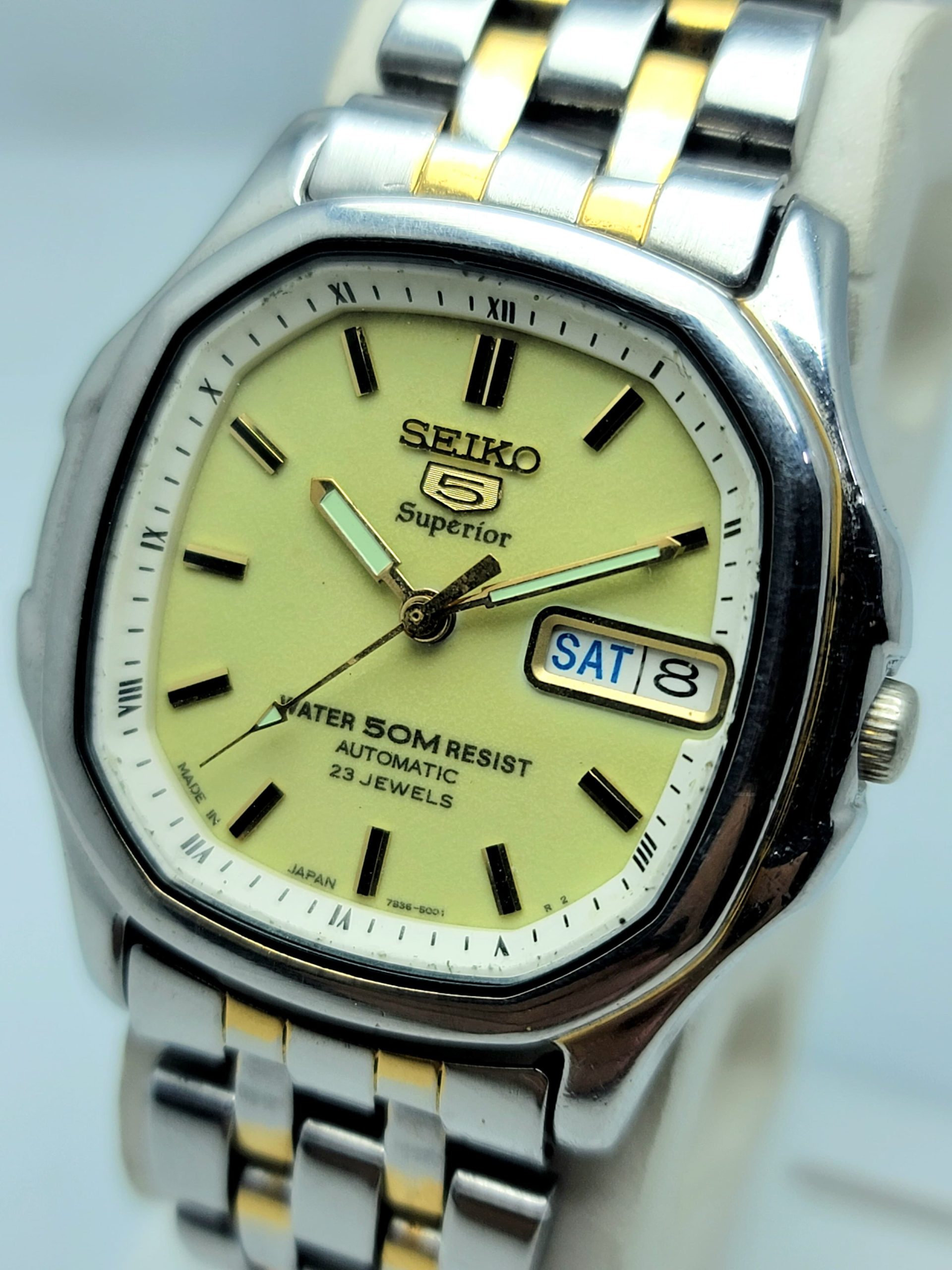 Seiko 5 Superior 7S36-5000 Day/Date Automatic Vintage Men's Watch Seiko 5 Superior 7S36-5000 Day/Date Automatic Vintage Men's Watch