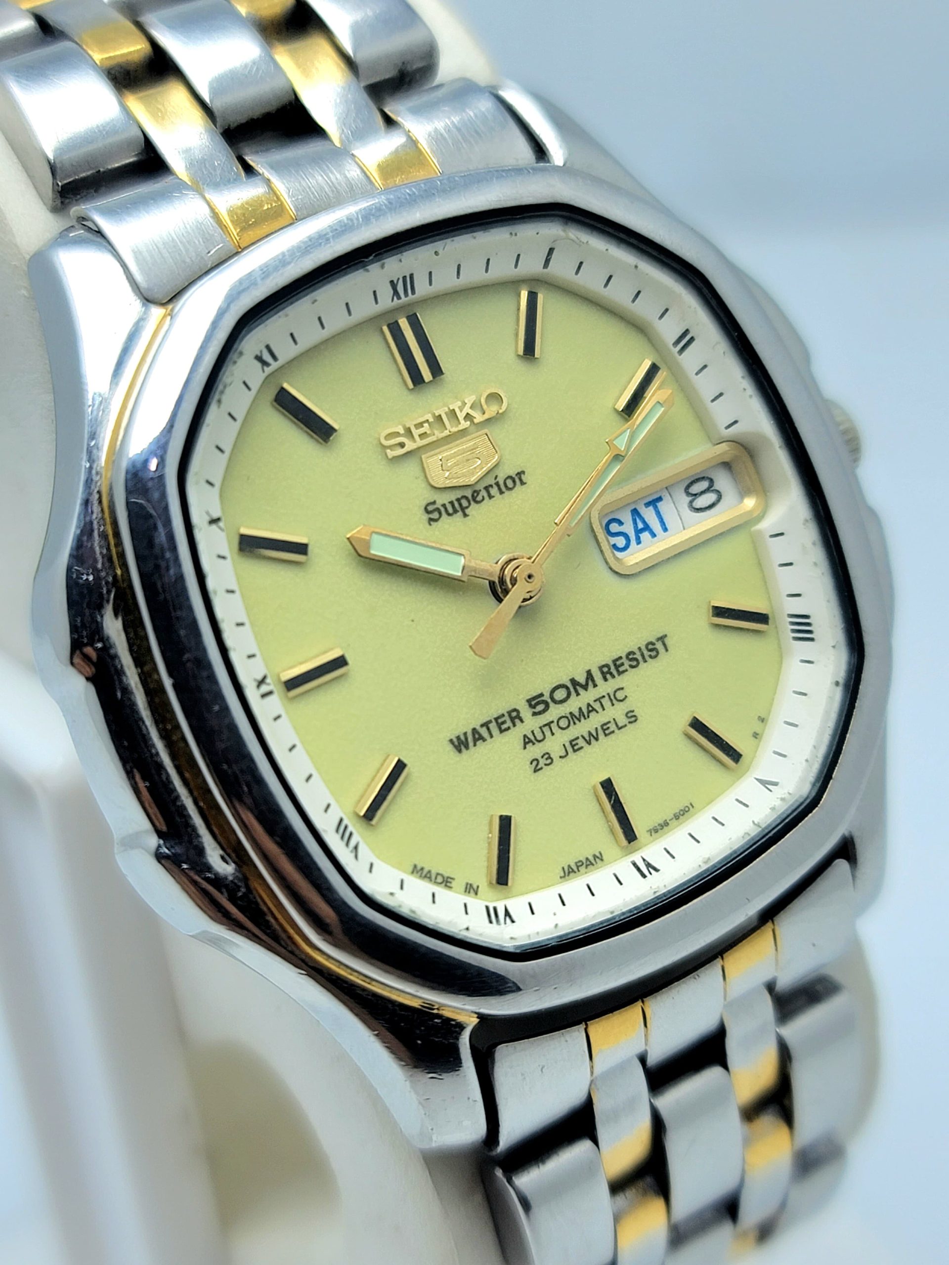 Seiko 5 Superior 7S36-5000 Day/Date Automatic Vintage Men's Watch Seiko 5 Superior 7S36-5000 Day/Date Automatic Vintage Men's Watch