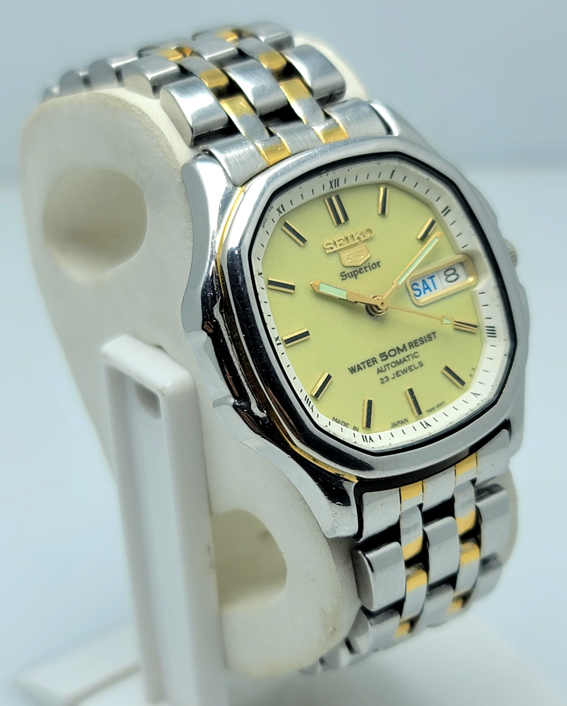 Seiko 5 Superior 7S36-5000 Day/Date Automatic Vintage Men's Watch