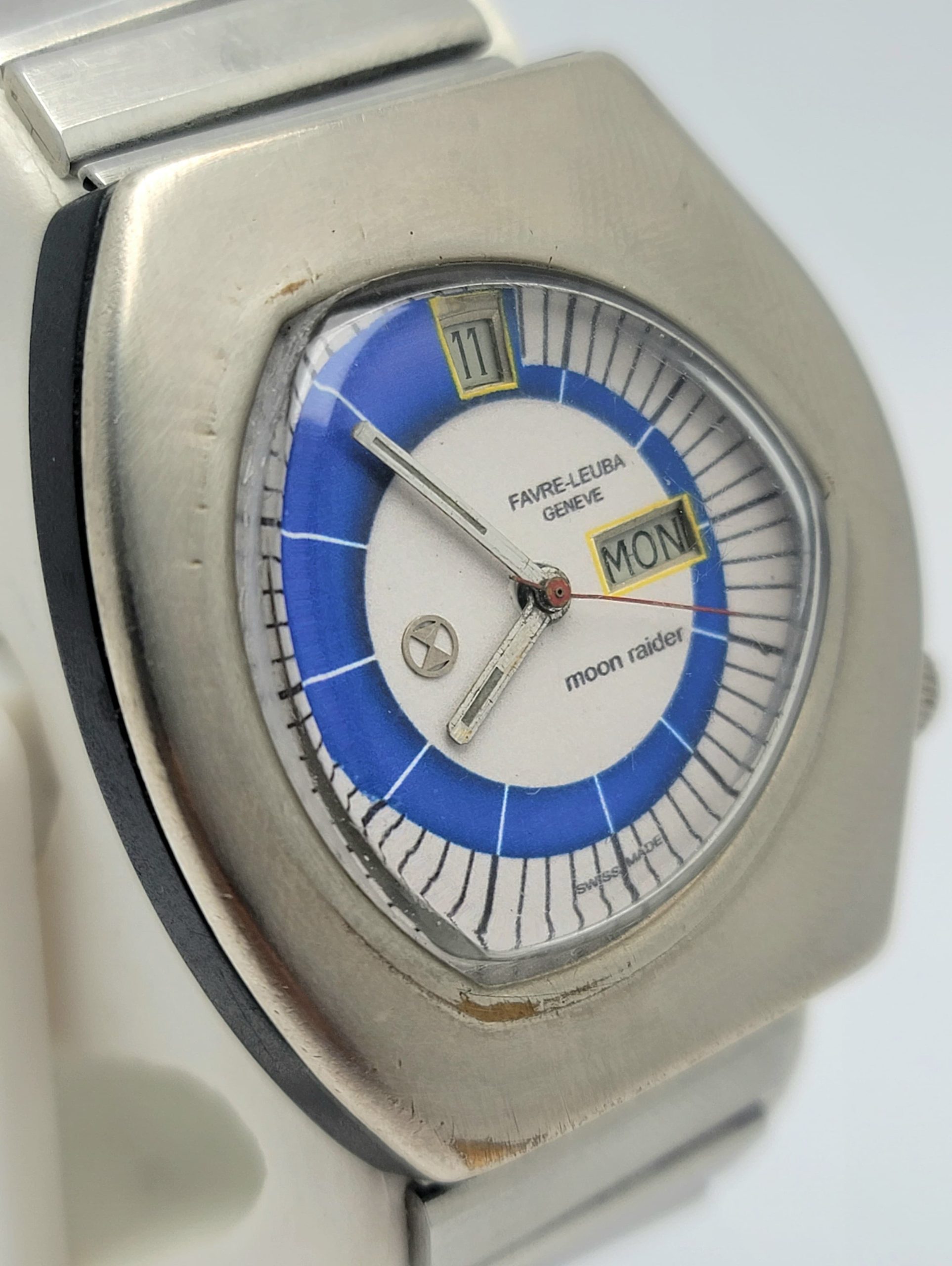 Favre Leuba Geneve Moon Raider Day/Date Automatic Vintage Men's Watch