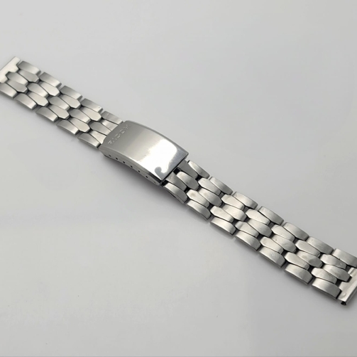 18 mm Ricoh Coffin Links Stainless Steel Vintage Men's Watch Bracelet