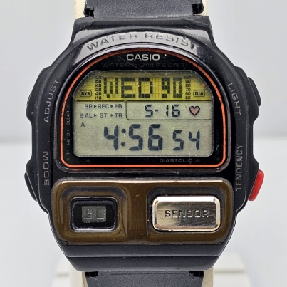 Casio BP-100 Blood Pressure Monitor Quartz Vintage Men's Watch (1)