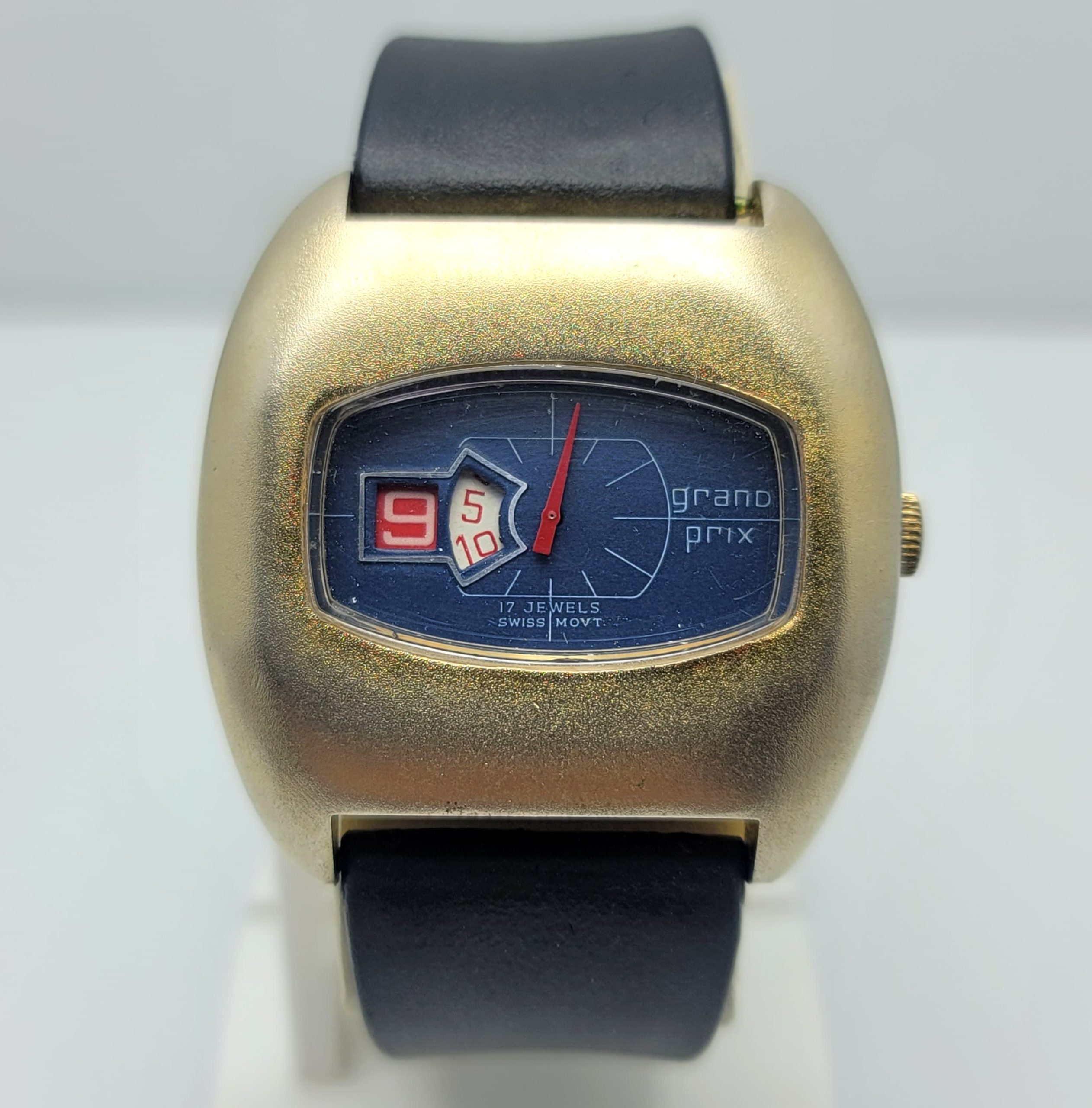 Grand Prix Jump Hour Manual Winding Digital Vintage Men's Watch - Image 2