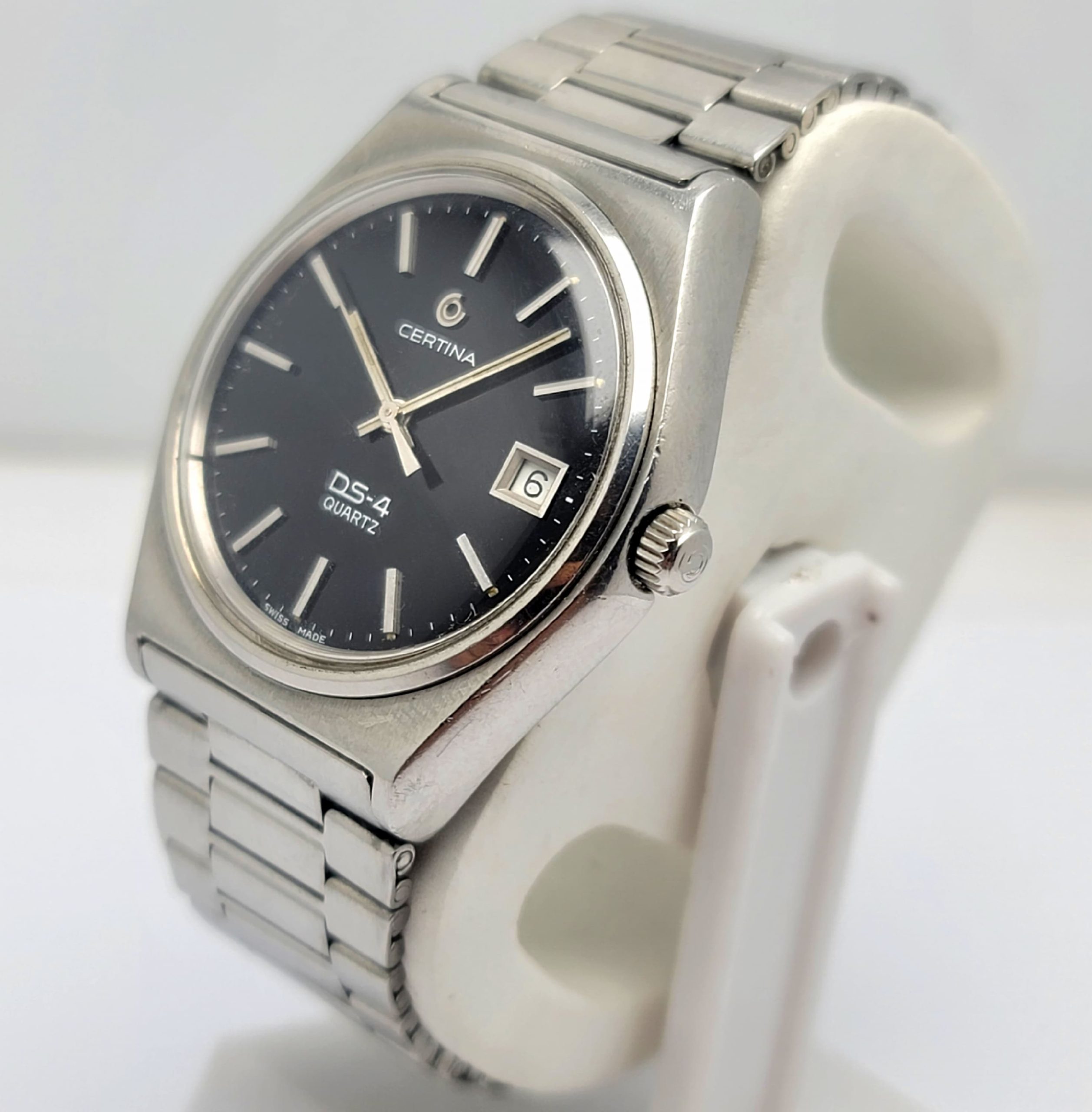 Certina DS-4 Turtle Back Black Dial Quartz Vintage Men's Watch