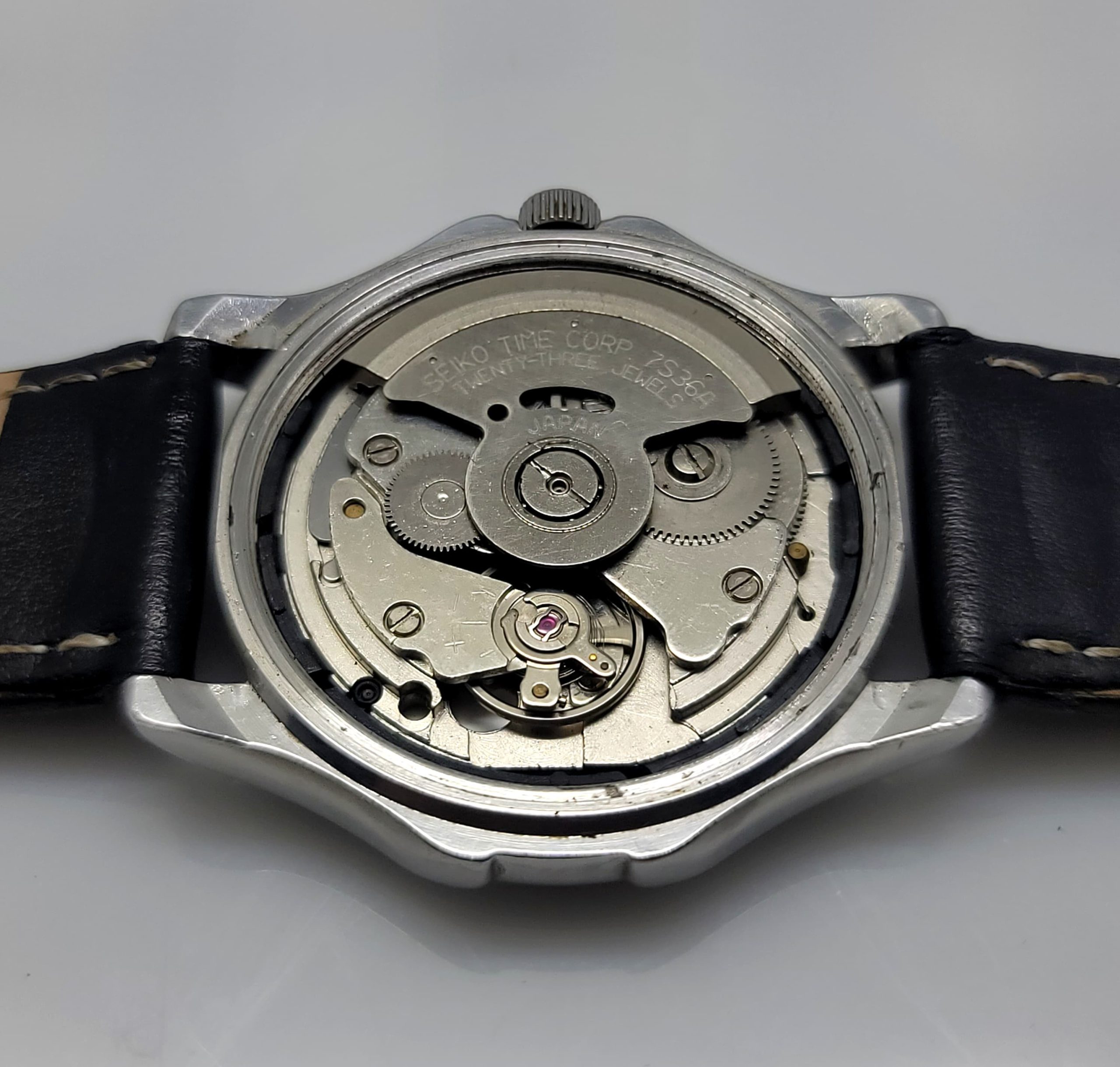 Seiko 5 Superior 7S36-0030 Black Dial Day/Date Automatic Vintage Men's Watch