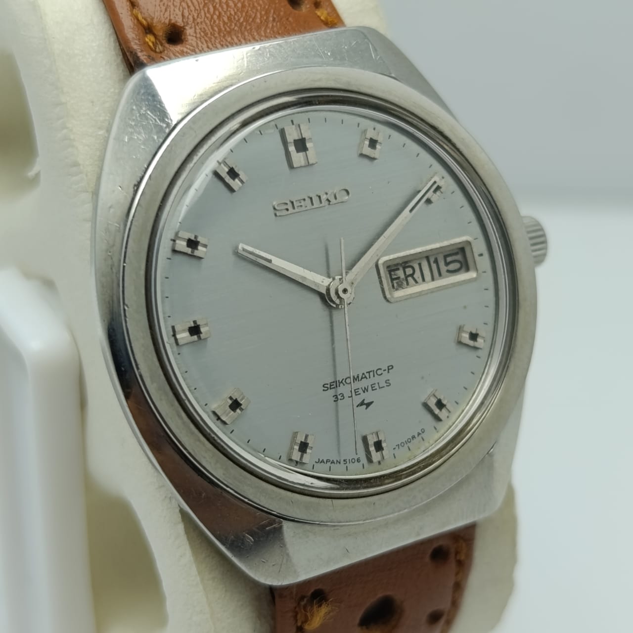 Seiko Seikomatic-p 5106-7010 Automatic Day/Date Vintage Men's Watch - Image 2