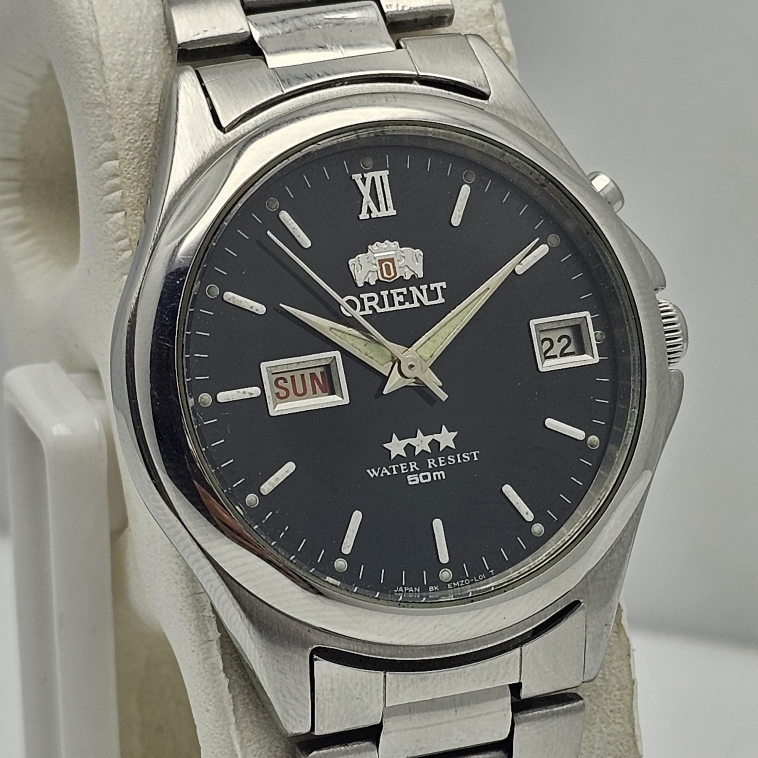 Orient 3 Star EM5D-C1 Day/Date Automatic Cal.46943 Vintage Men's Watch - Image 2