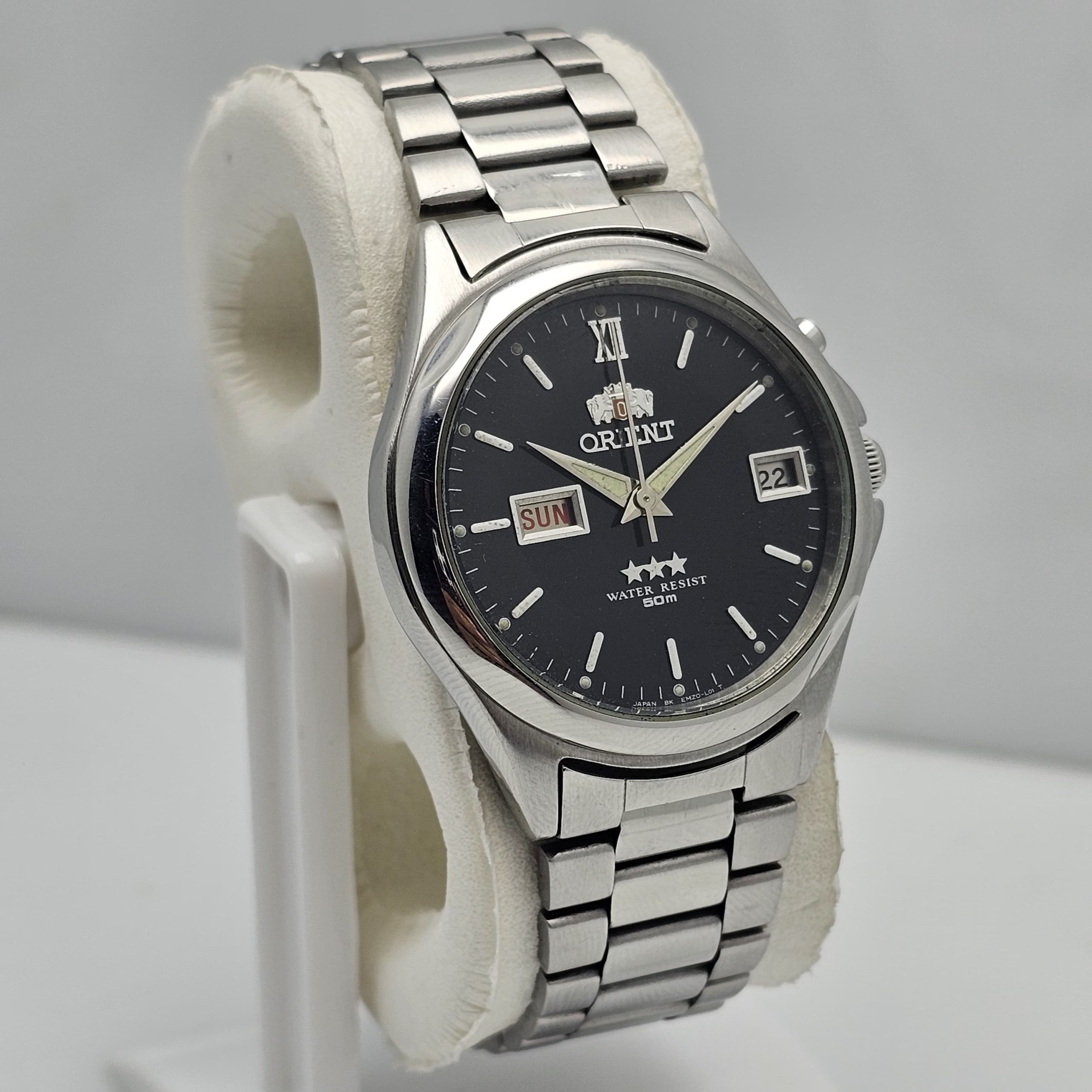 Orient 3 Star EM5D-C1 Day/Date Automatic Cal.46943 Vintage Men's Watch - Image 3
