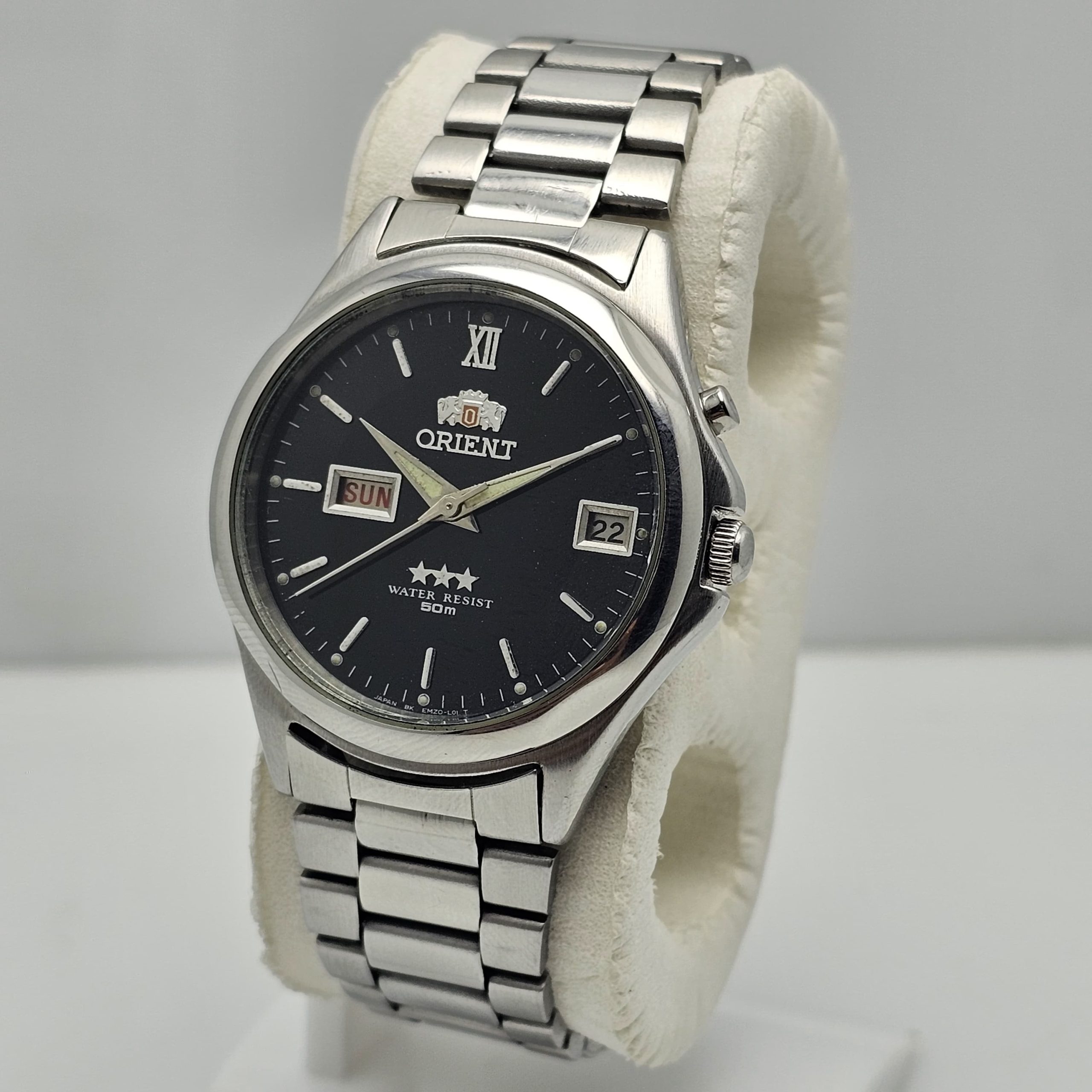 Orient 3 Star EM5D-C1 Day/Date Automatic Cal.46943 Vintage Men's Watch - Image 5