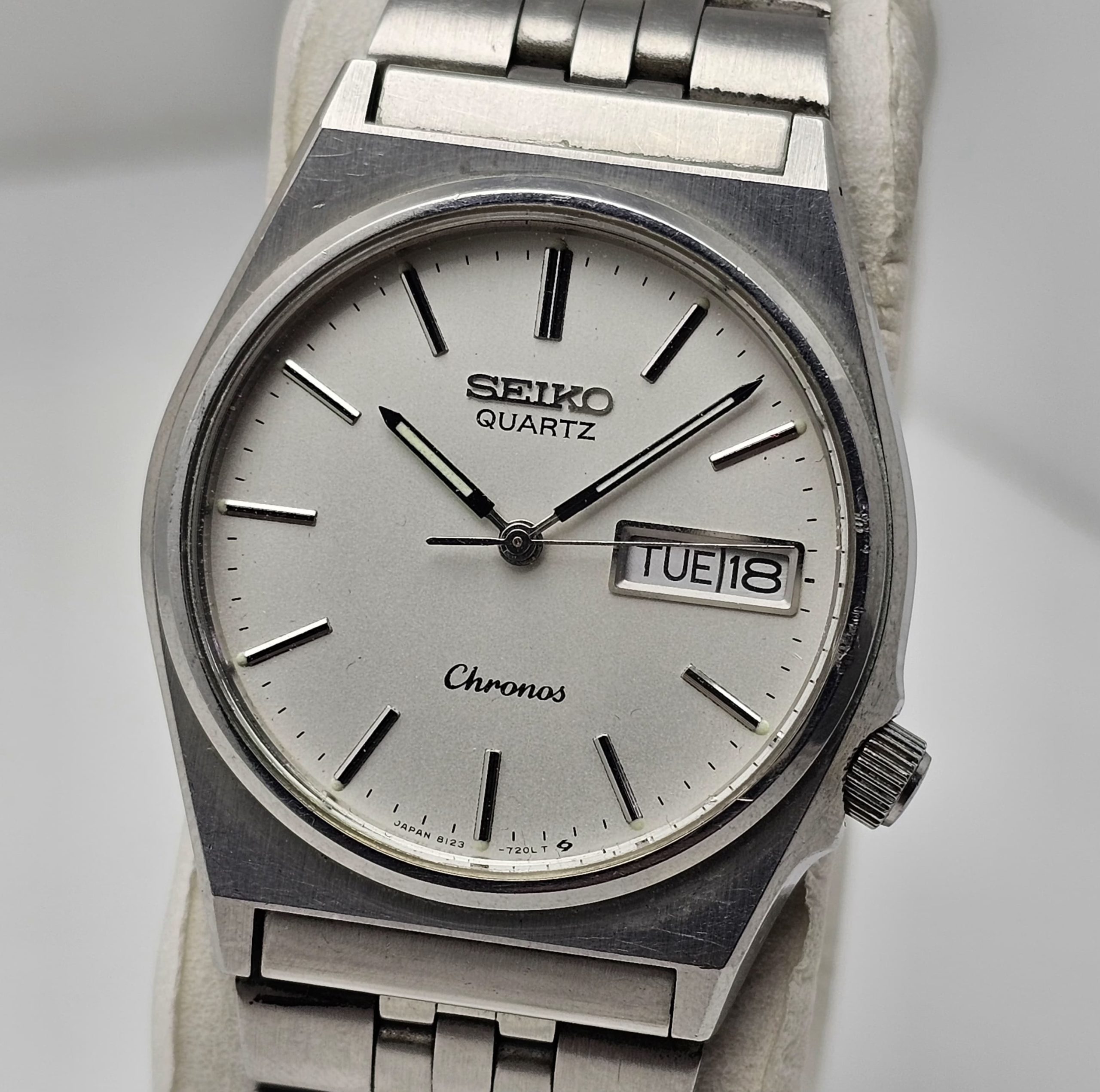 Seiko Chronos 8123-7130 Day/Date Quartz Vintage Men's Watch - Image 2