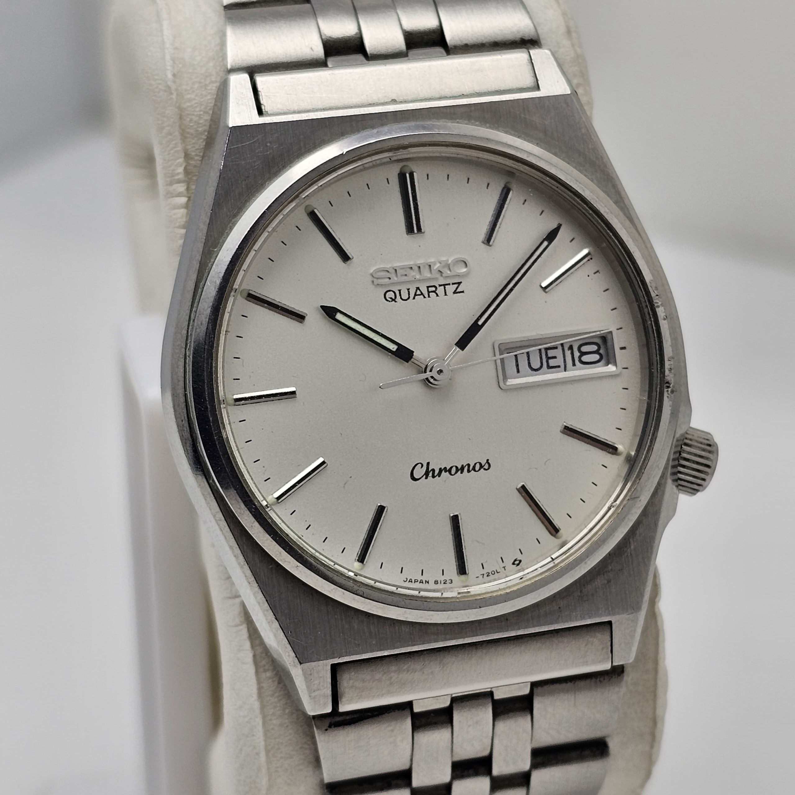 Seiko Chronos 8123-7130 Day/Date Quartz Vintage Men's Watch - Image 5