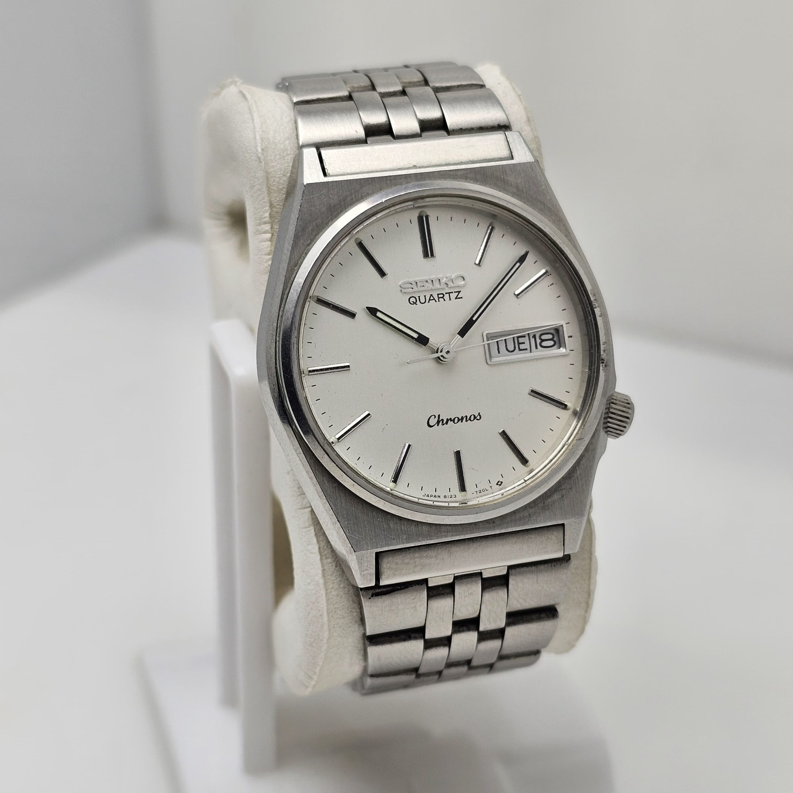 Seiko Chronos 8123-7130 Day/Date Quartz Vintage Men's Watch - Image 6