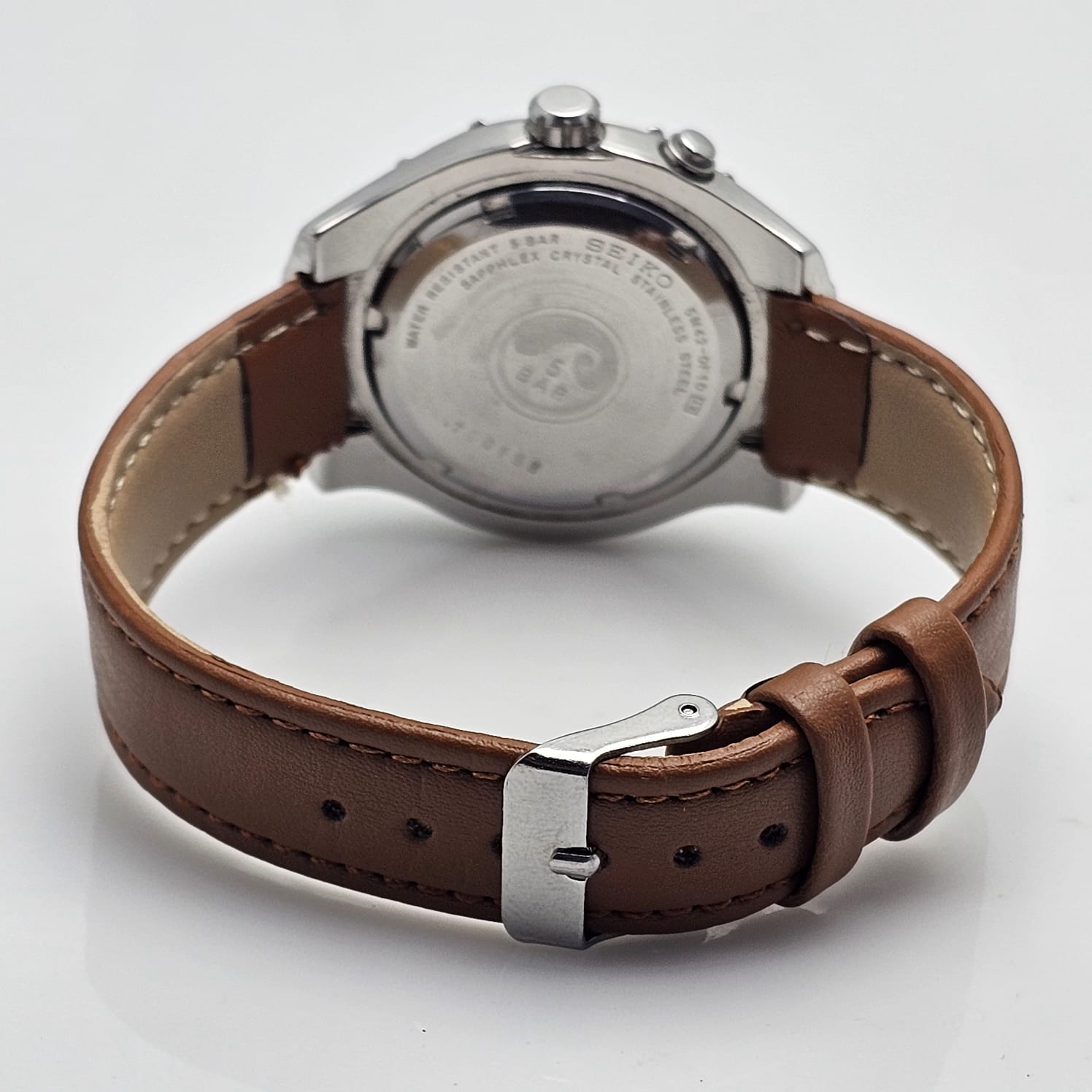 SEIKO KINETIC 5M42-0F10 RAILWAY TIME VINTAGE MEN'S WATCH - Image 8