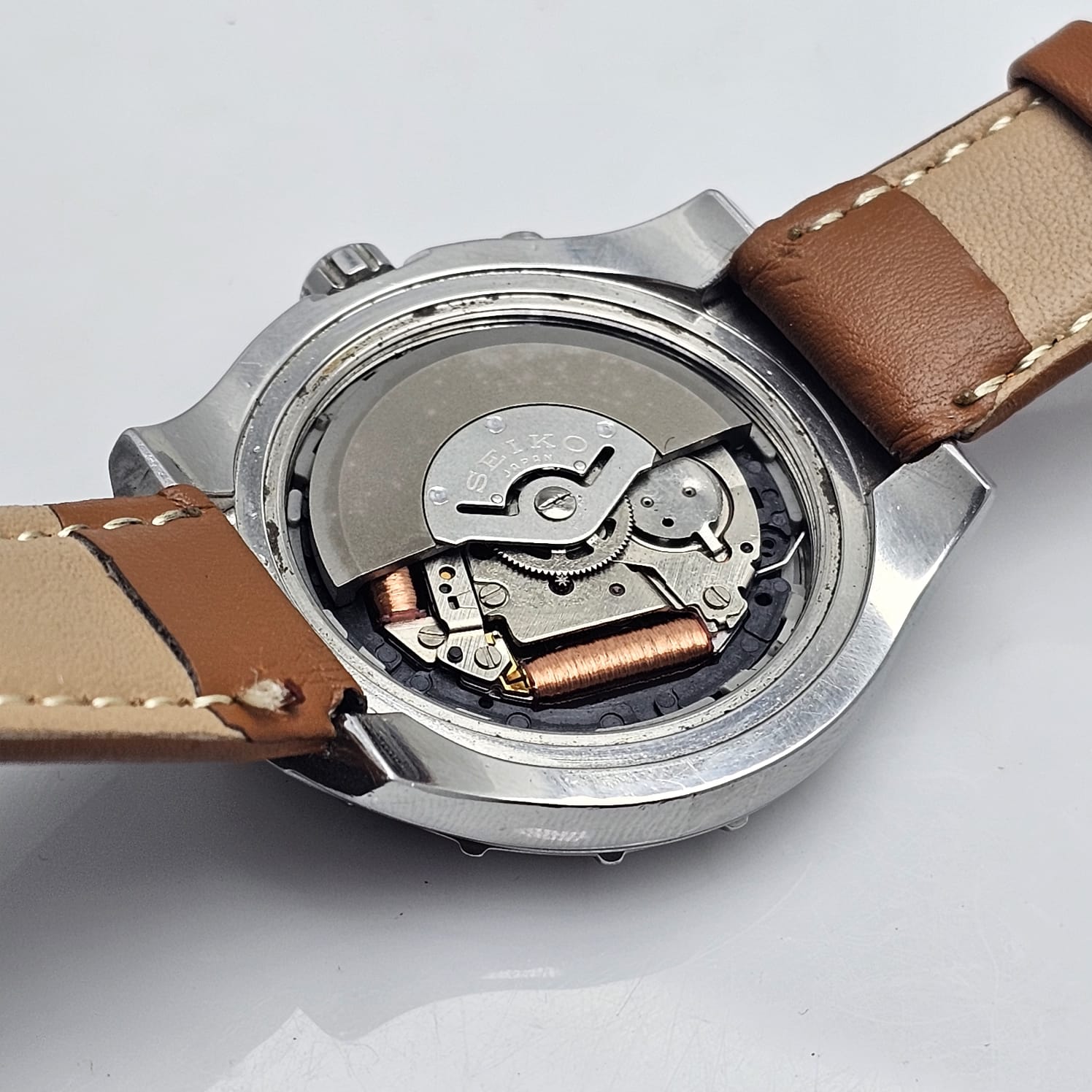 SEIKO KINETIC 5M42-0F10 RAILWAY TIME VINTAGE MEN'S WATCH - Image 11