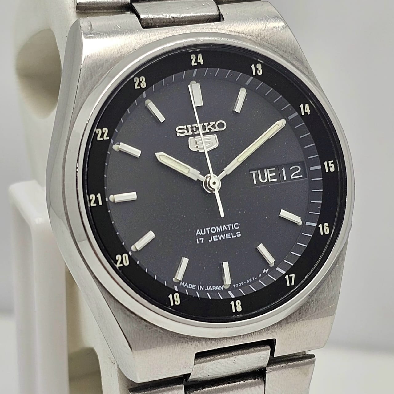 Seiko 5 Automatic 7009-3161 Railway Time Vintage Men's Watch