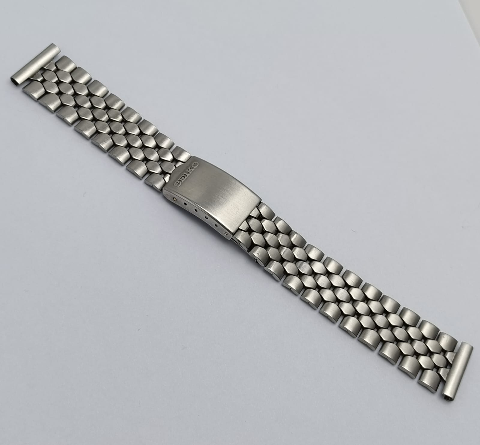 19 MM Seiko Bell-Matic 4006-6000 Coffin Links Vintage Men's Watch Bracelet - Image 2