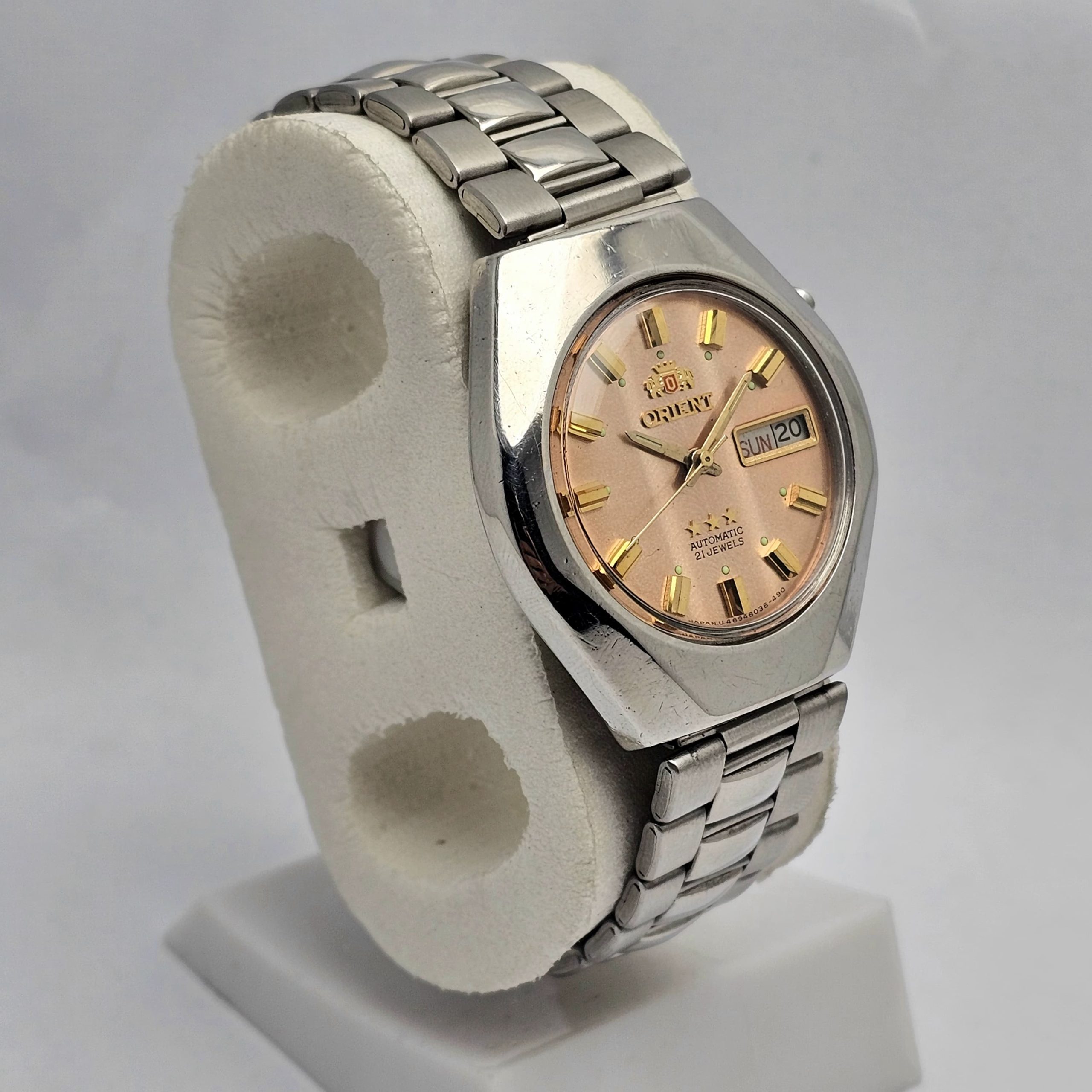 Orient Tristar 469C975BJ Automatic Day/Date Vintage Men's Watch - Image 5