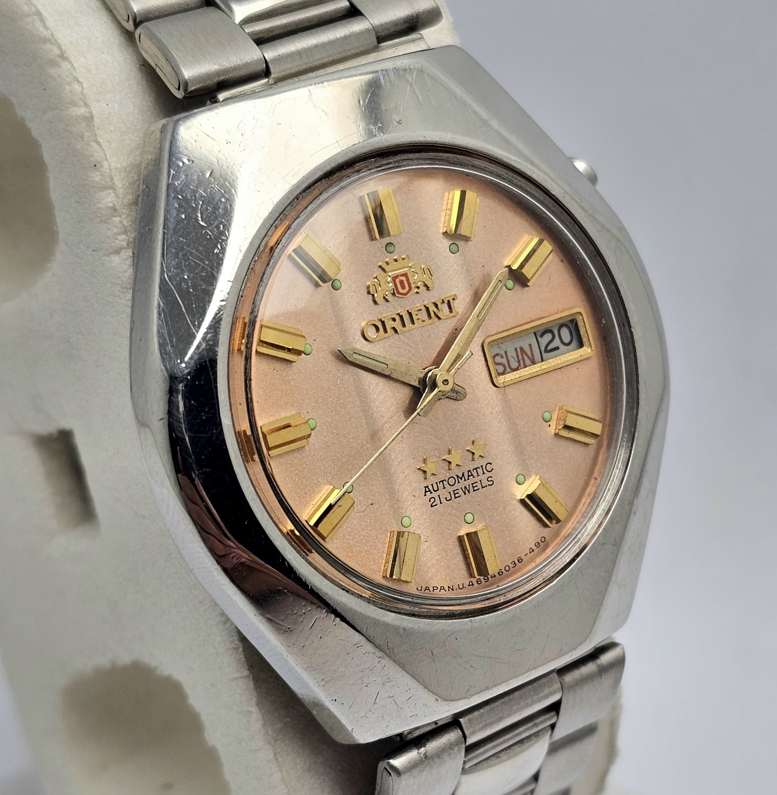 Orient Tristar 469C975BJ Automatic Day/Date Vintage Men's Watch