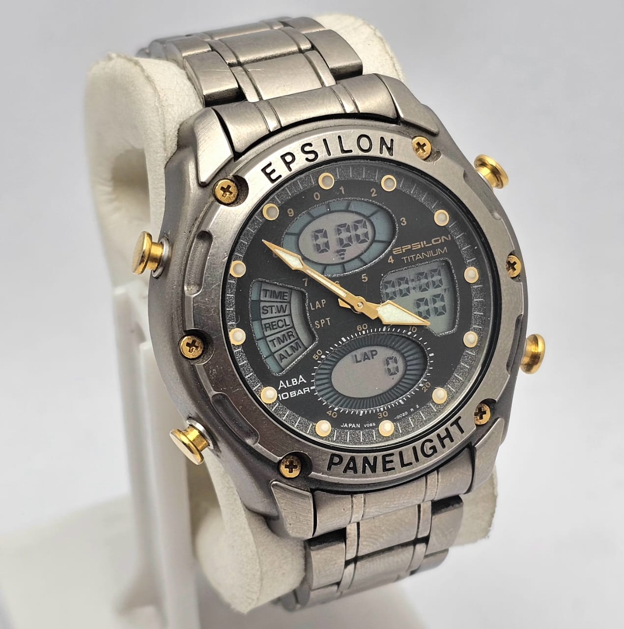 Seiko Alba Epsilon Titanium V085-0020 Ana/Digi Quartz Vintage Men's Watch - Image 5