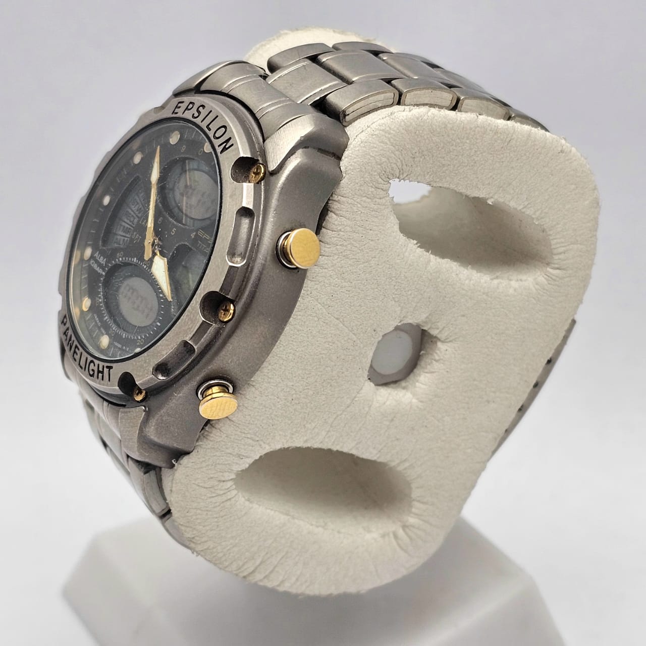 Seiko Alba Epsilon Titanium V085-0020 Ana/Digi Quartz Vintage Men's Watch - Image 3