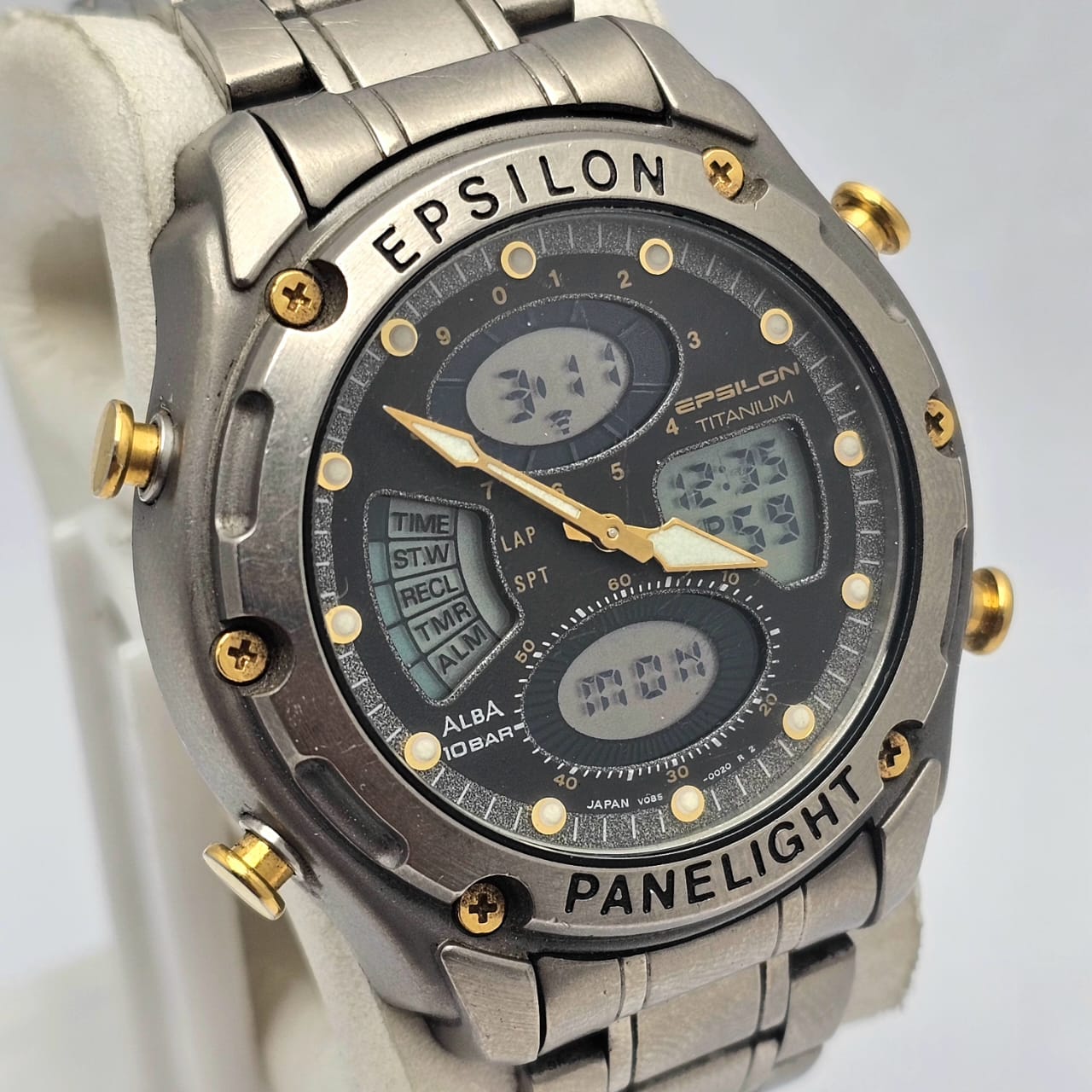 Seiko Alba Epsilon Titanium V085-0020 Ana/Digi Quartz Vintage Men's Watch - Image 4