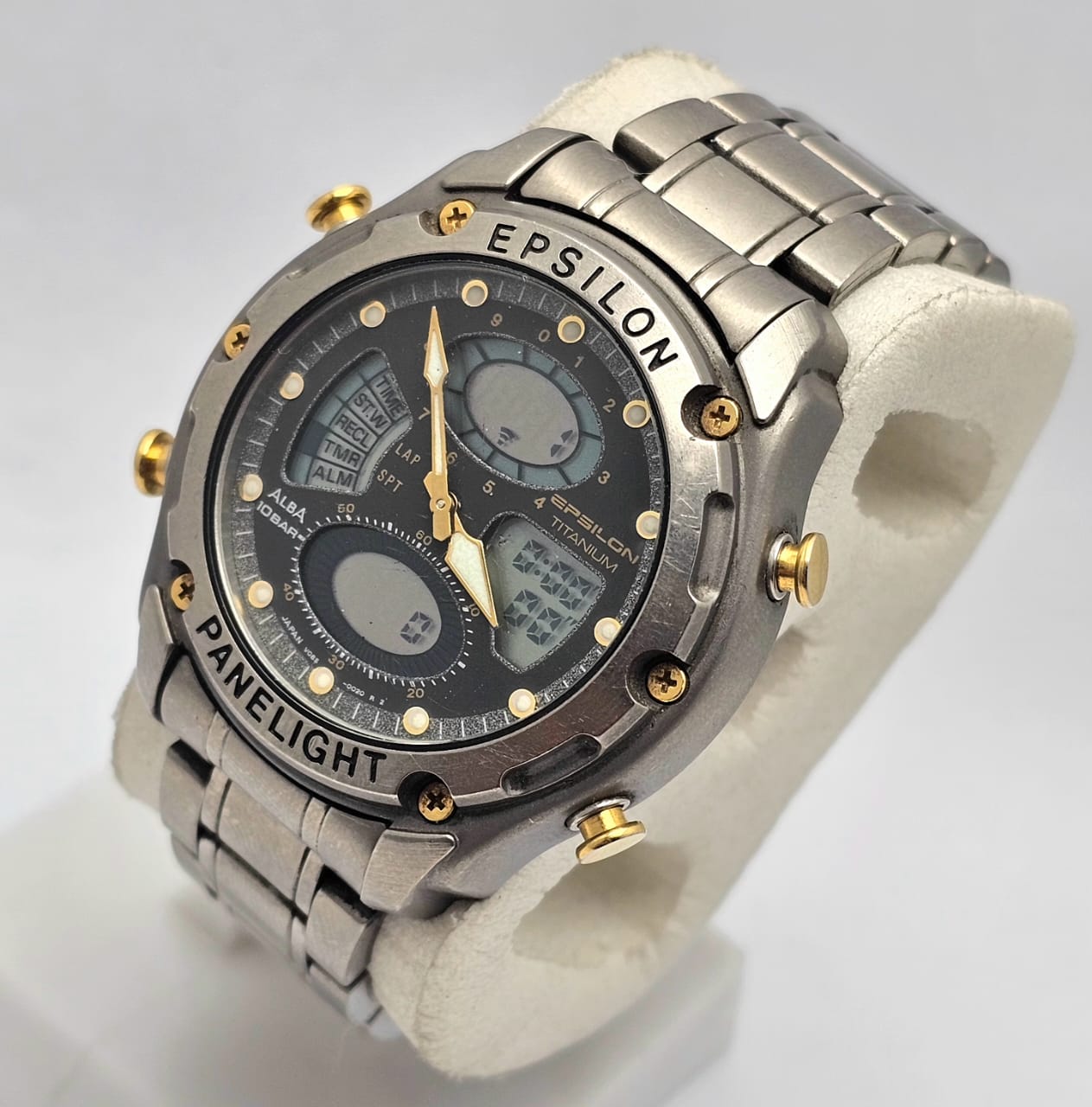 Seiko Alba Epsilon Titanium V085-0020 Ana/Digi Quartz Vintage Men's Watch - Image 2