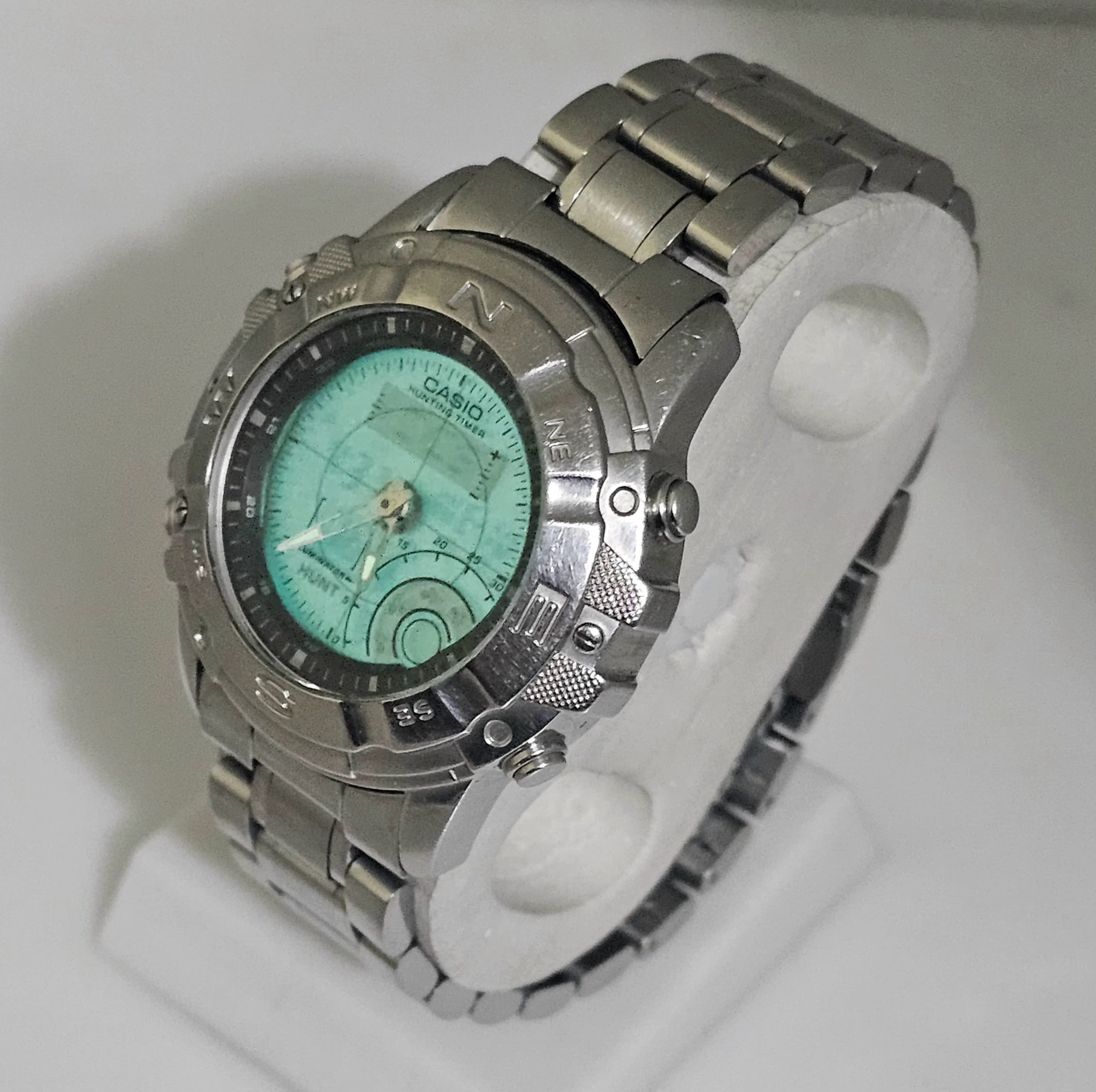 Casio Hunting Timer AMW-704 Ana/Digi Chronograph Vintage Men's Watch - Image 5
