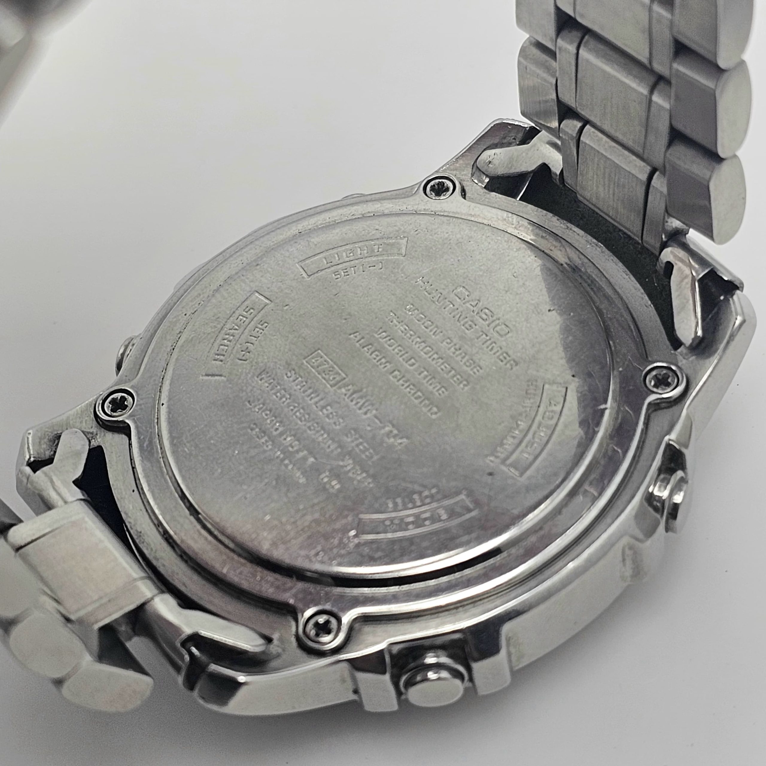 Casio Hunting Timer AMW-704 Ana/Digi Chronograph Vintage Men's Watch - Image 10