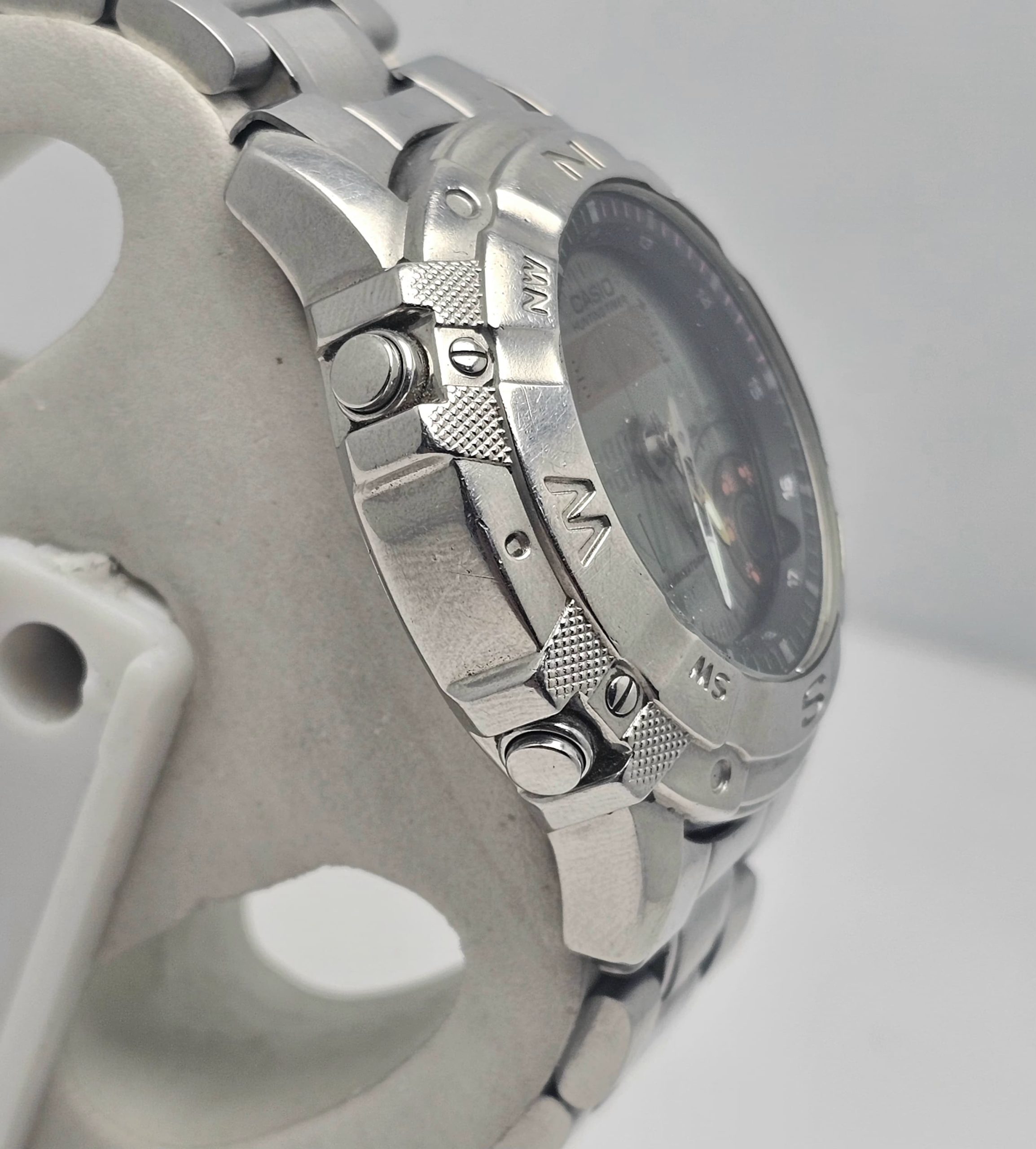 Casio Hunting Timer AMW-704 Ana/Digi Chronograph Vintage Men's Watch - Image 8