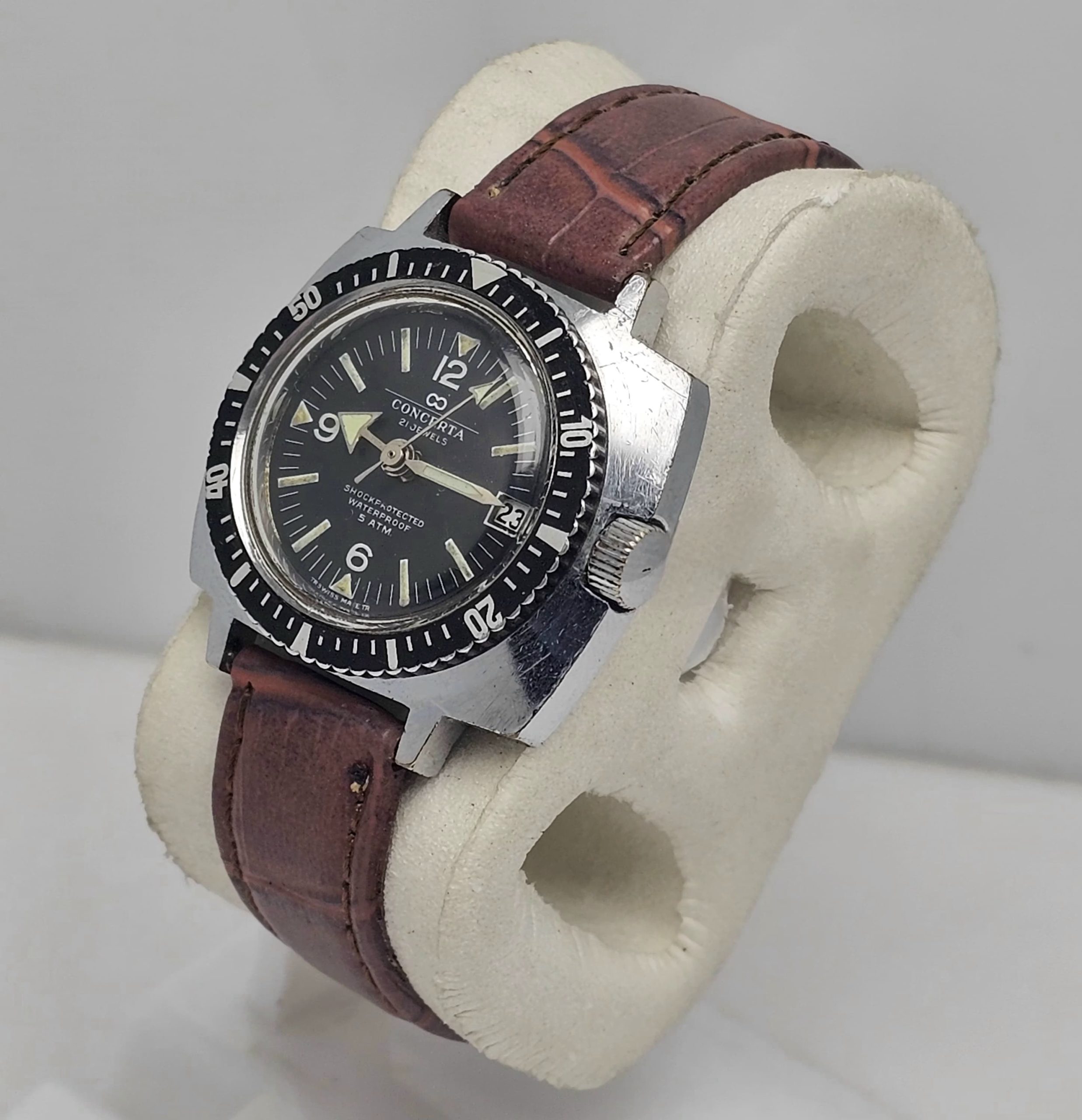 Concerta Diver Automatic Cal.1017-21 Swiss Made Vintage Unisex Watch - Image 5