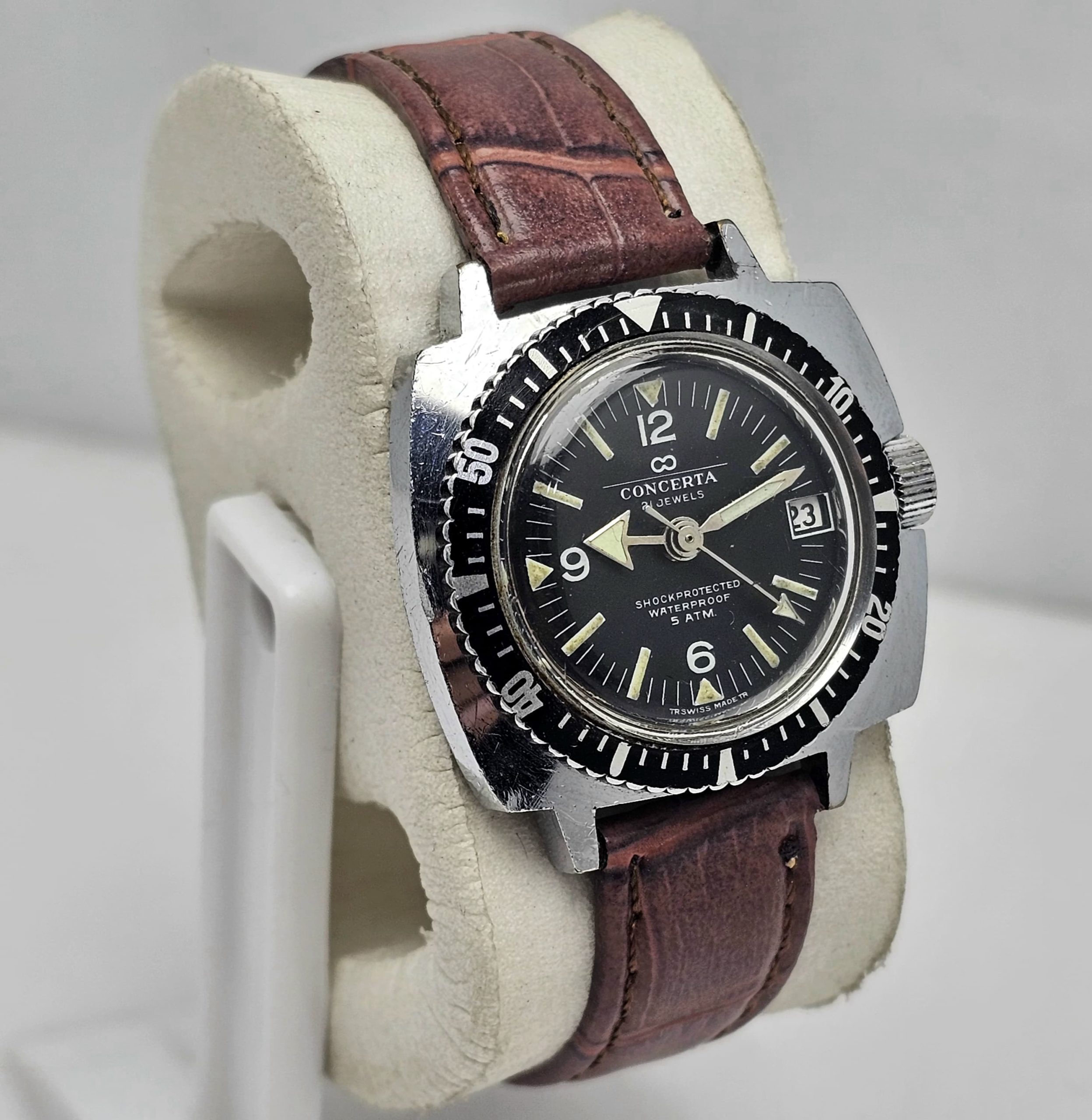 Concerta Diver Automatic Cal.1017-21 Swiss Made Vintage Unisex Watch - Image 3