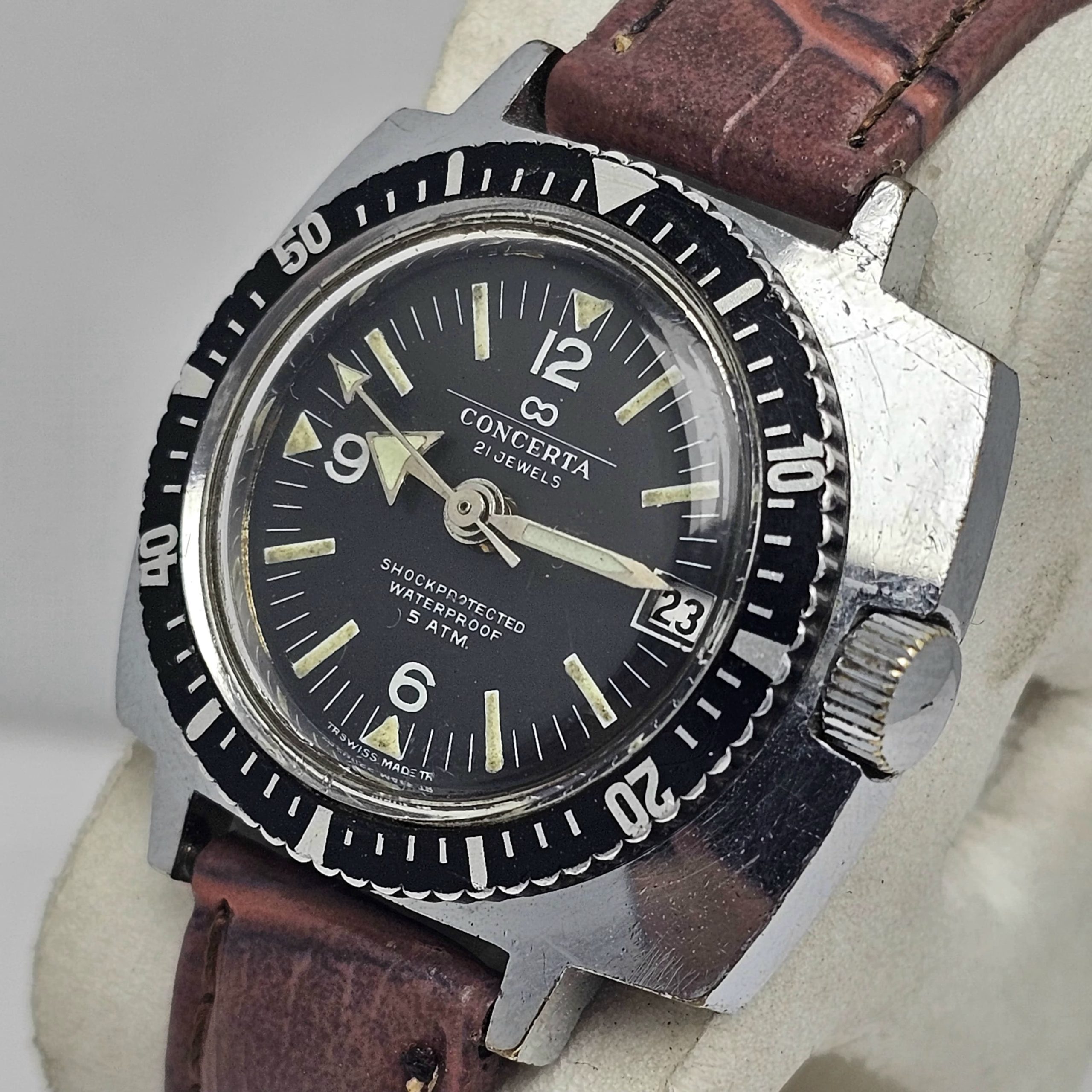 Concerta Diver Automatic Cal.1017-21 Swiss Made Vintage Unisex Watch