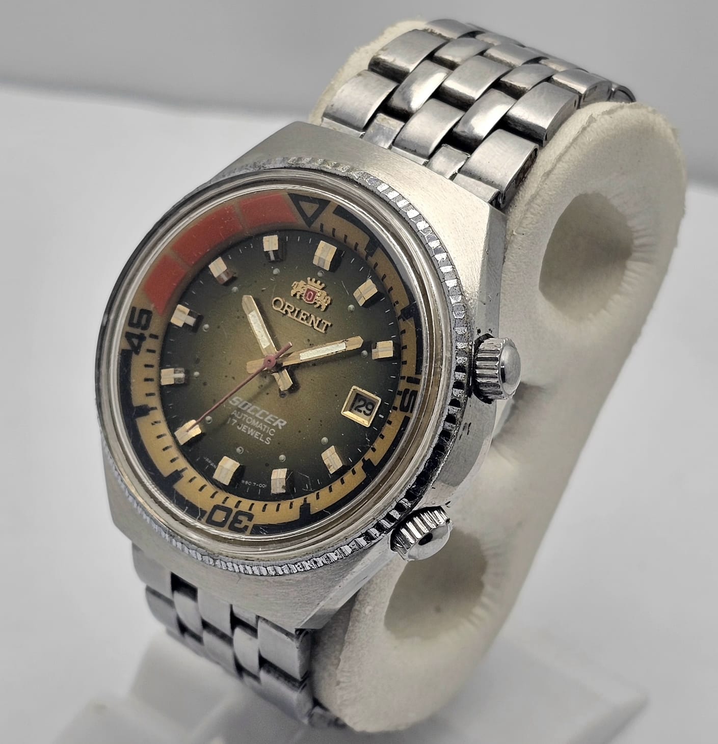 Orient Soccer TE167601-70 PT Automatic Cal.16720 Vintage Men's Watch - Image 5