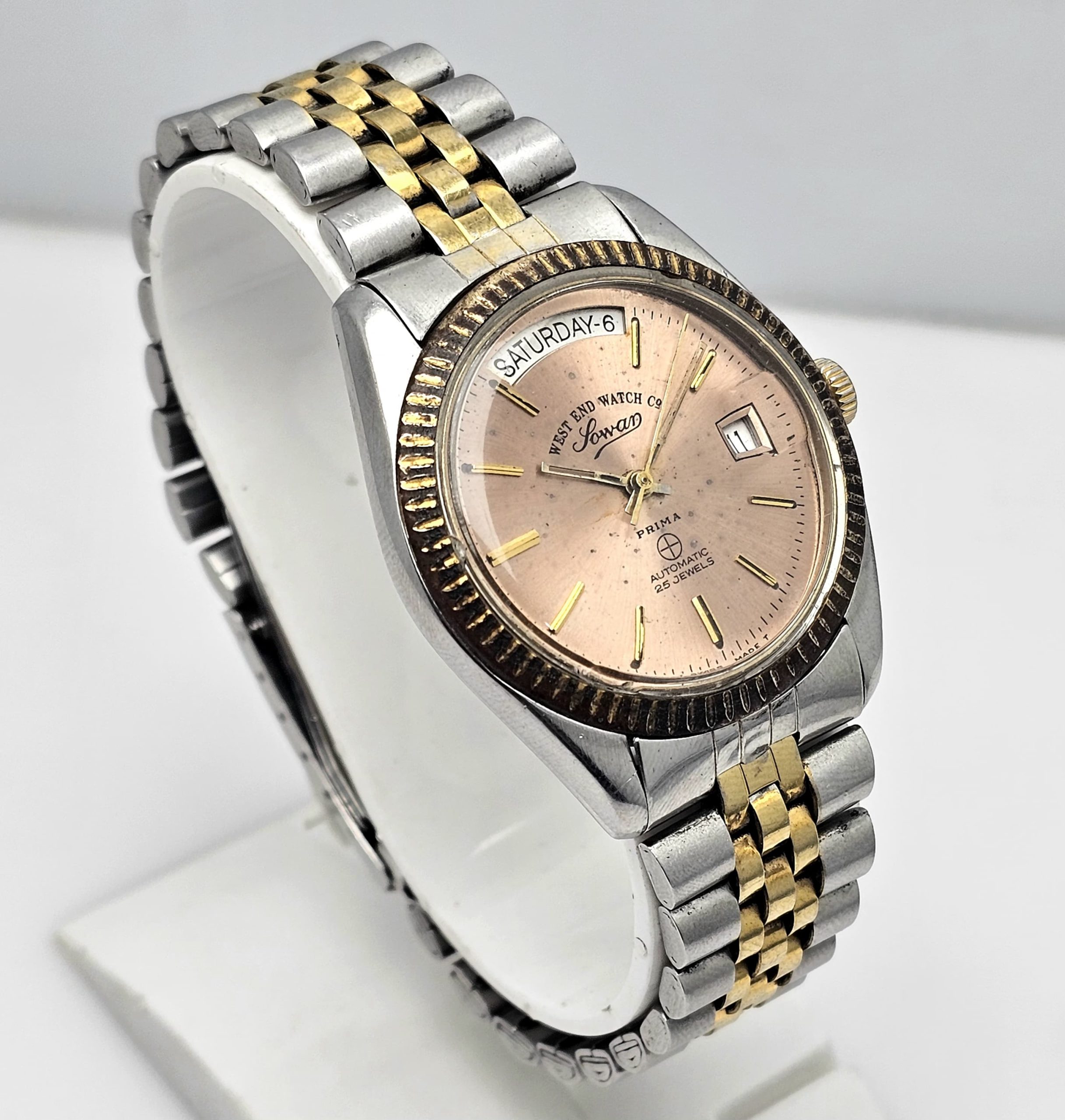 West End Watch Co President 14.5027.35 Automatic Patina Dial Vintage Men's Watch - Image 5