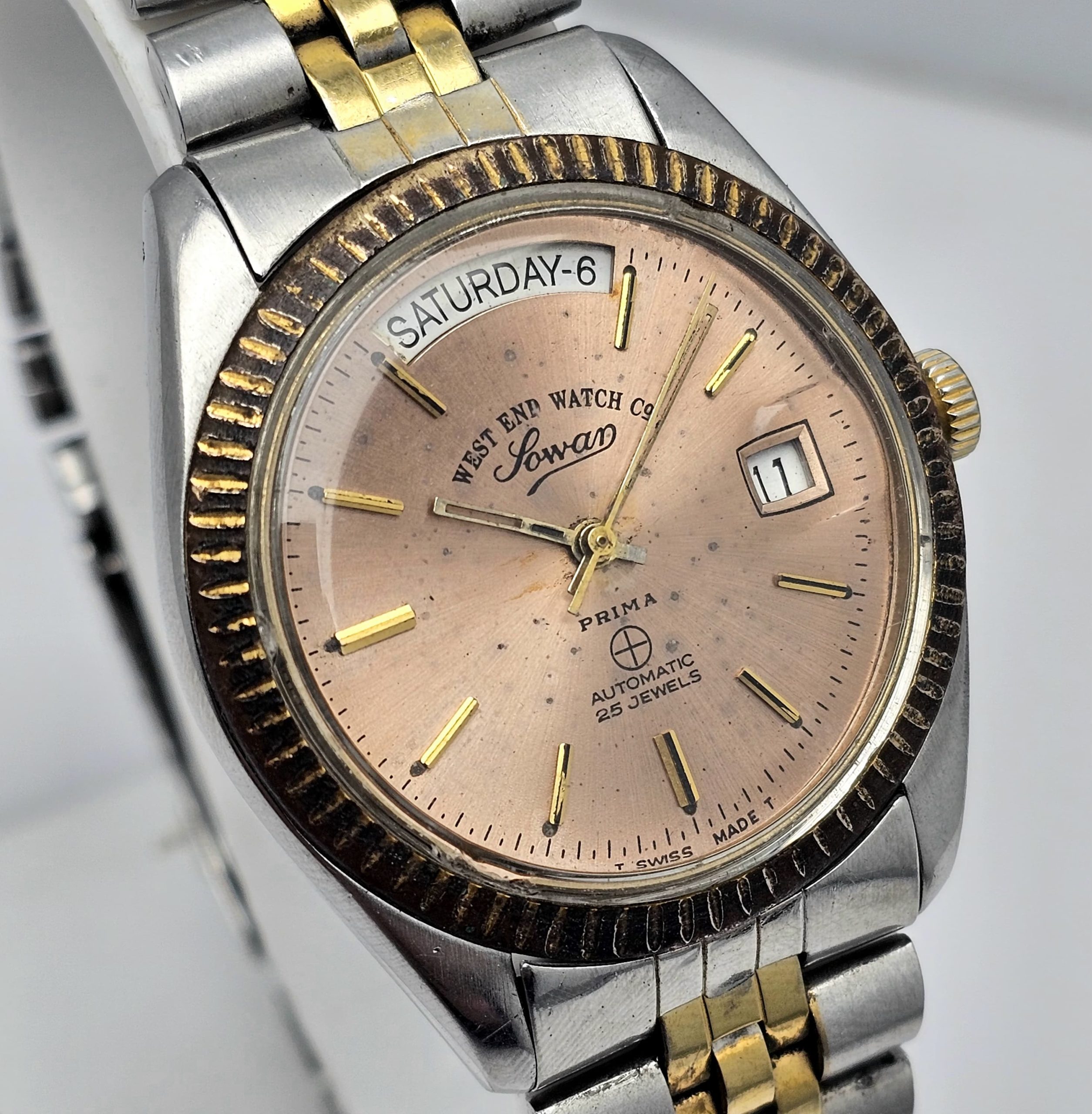 West End Watch Co President 14.5027.35 Automatic Patina Dial Vintage Men's Watch - Image 4