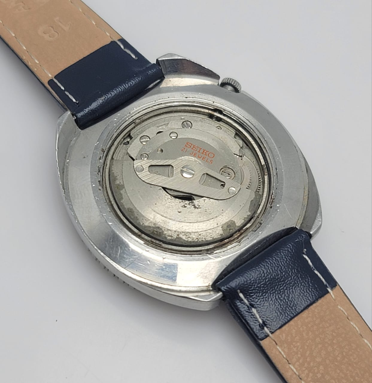 Seiko 5 Sports 6119-8300 Rally Diver Automatic Blue Dial Vintage Men's Watch
