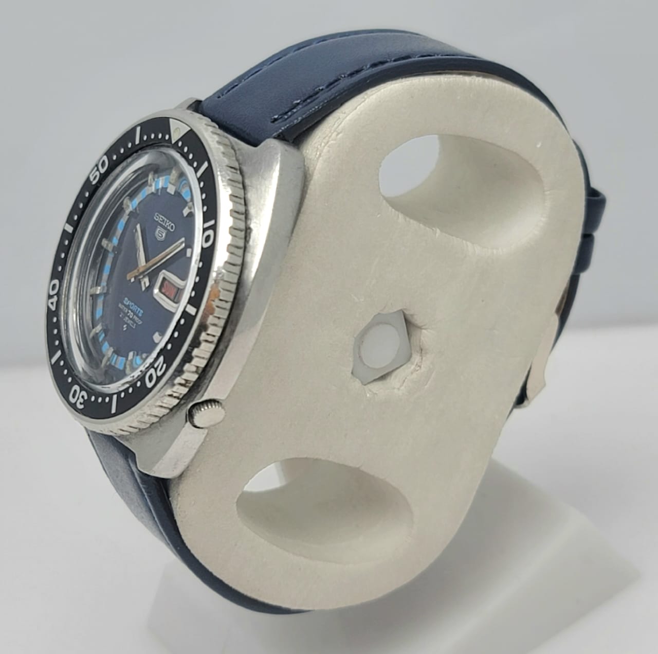 Seiko 5 Sports 6119-8300 Rally Diver Automatic Blue Dial Vintage Men's Watch