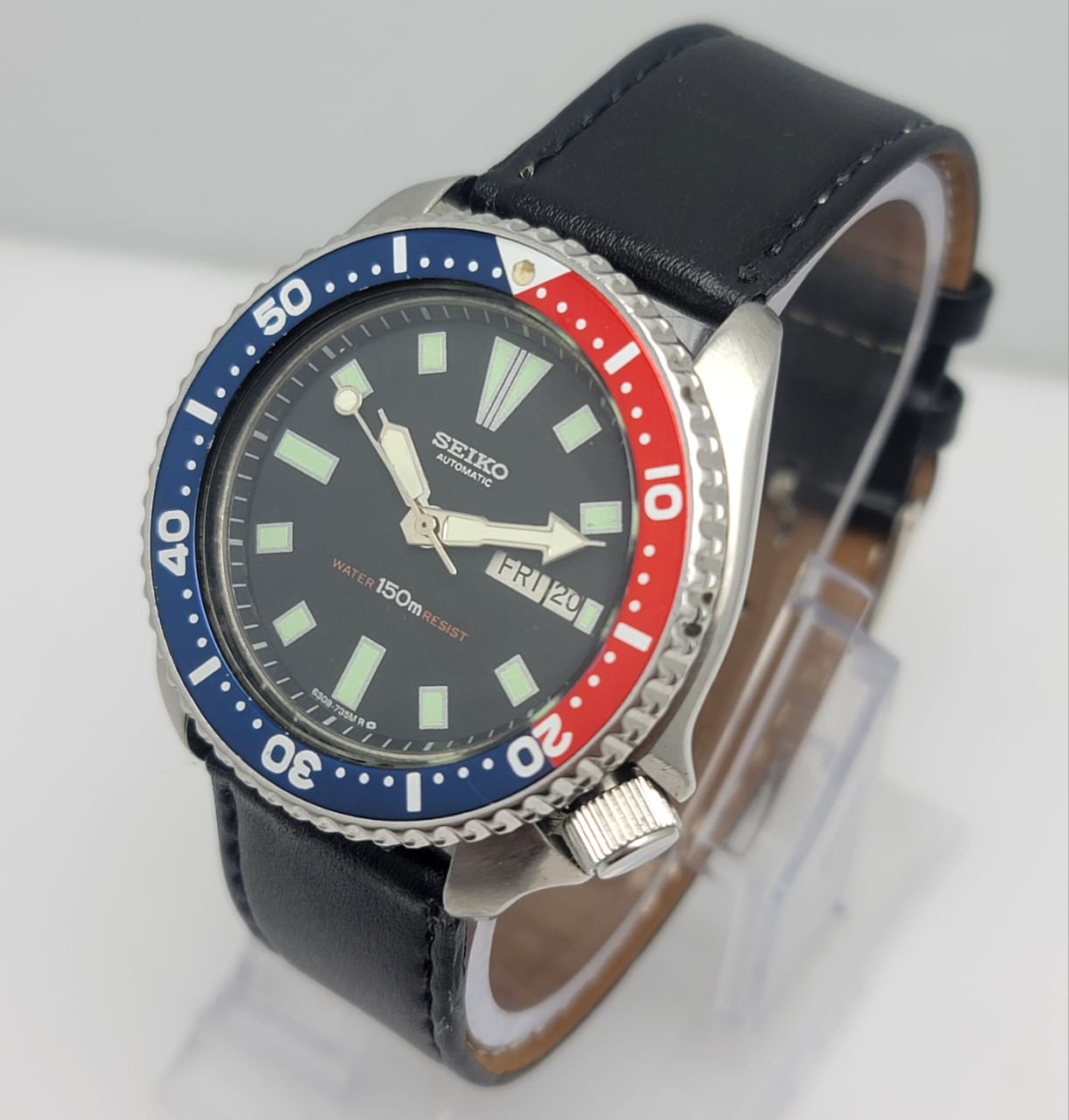 Seiko Pepsi Bezel 6309-729A Automatic Vintage Men's Diver Watch