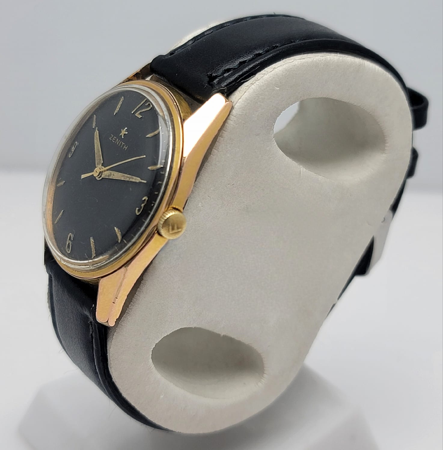 Zenith Star Cal.2522 Manual Winding Black Dial Vintage Men's Watch