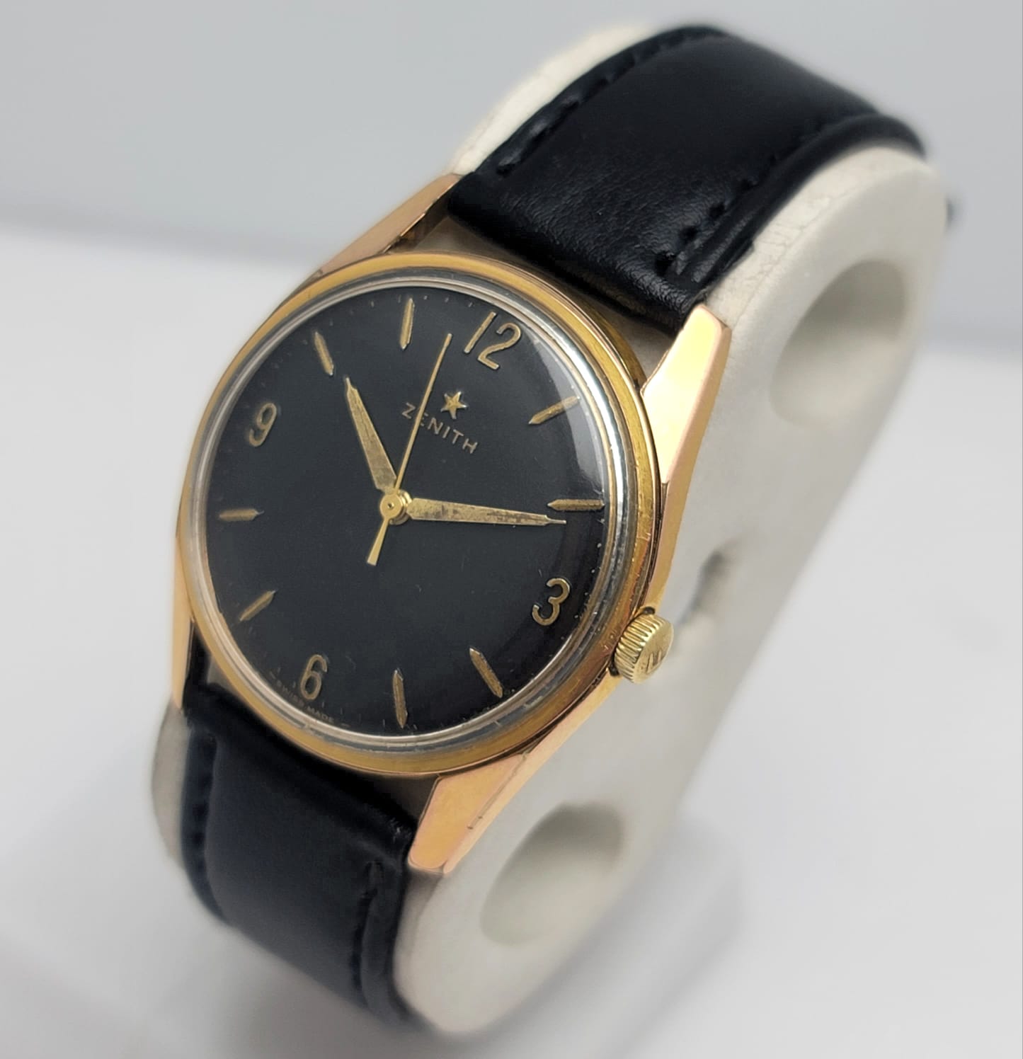 Zenith Star Cal.2522 Manual Winding Black Dial Vintage Men's Watch